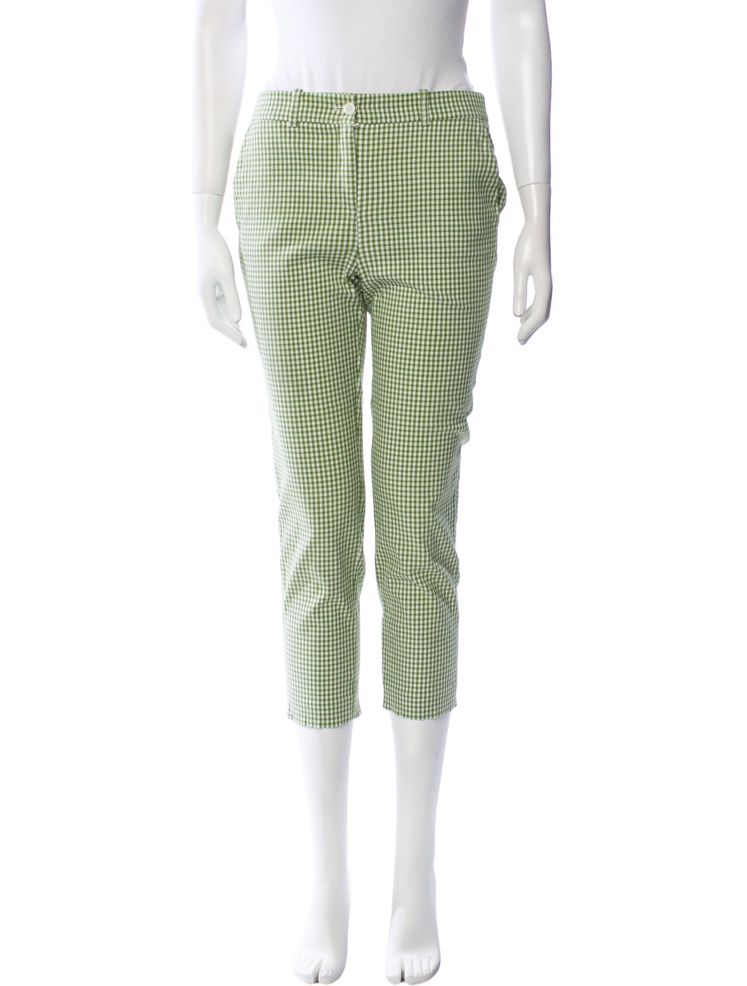 Michael Kors Plaid Print Straight Leg Pants