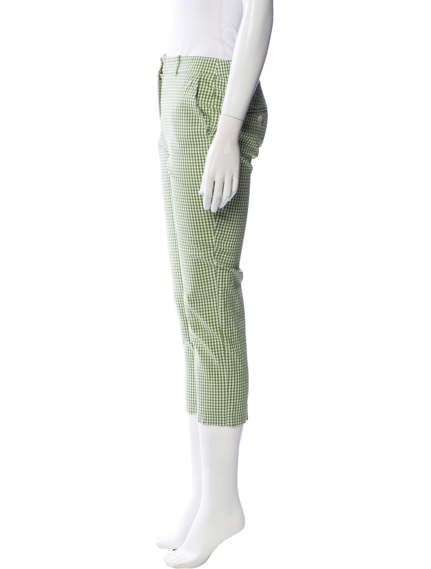 Michael Kors Plaid Print Straight Leg Pants