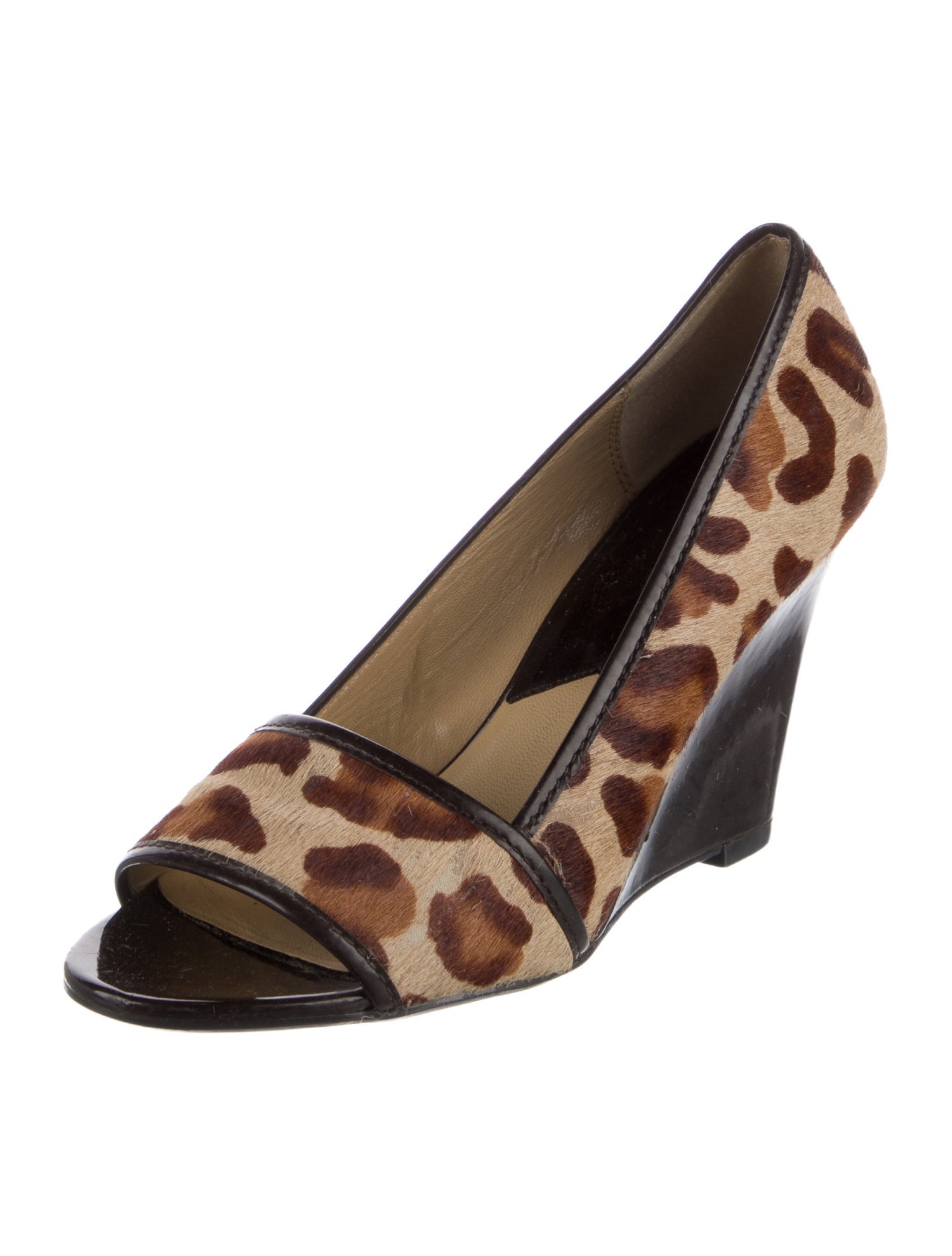 Michael Kors Ponyhair Animal Print Sandals