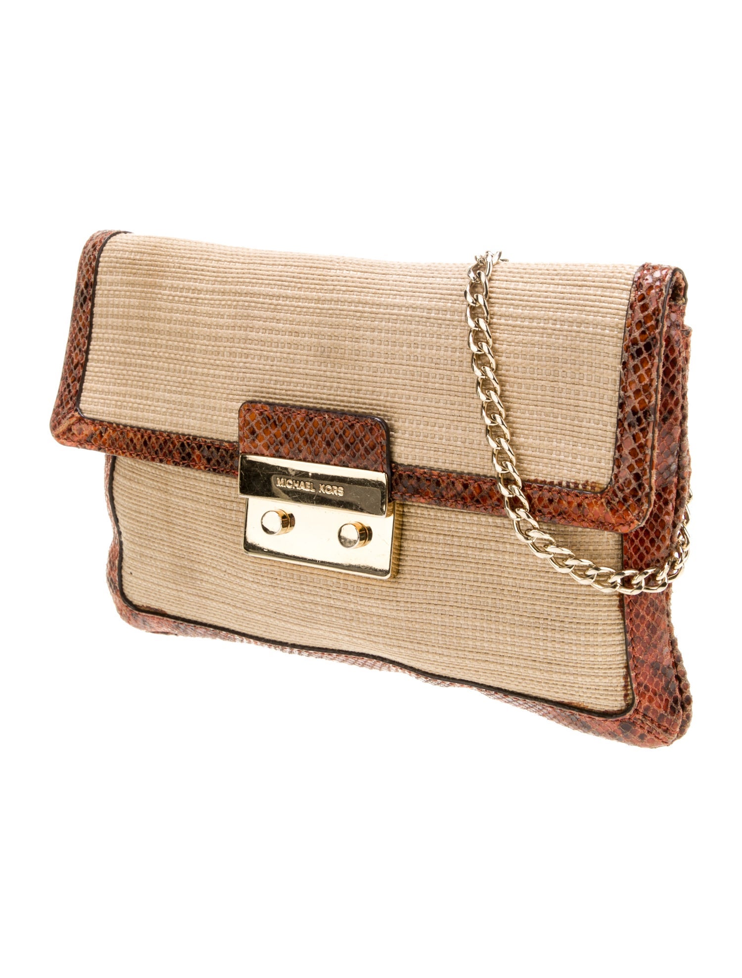 Michael Kors Straw Shoulder Bag