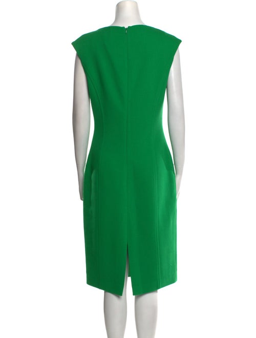 Michael Kors Bateau Neckline Midi Length Dress