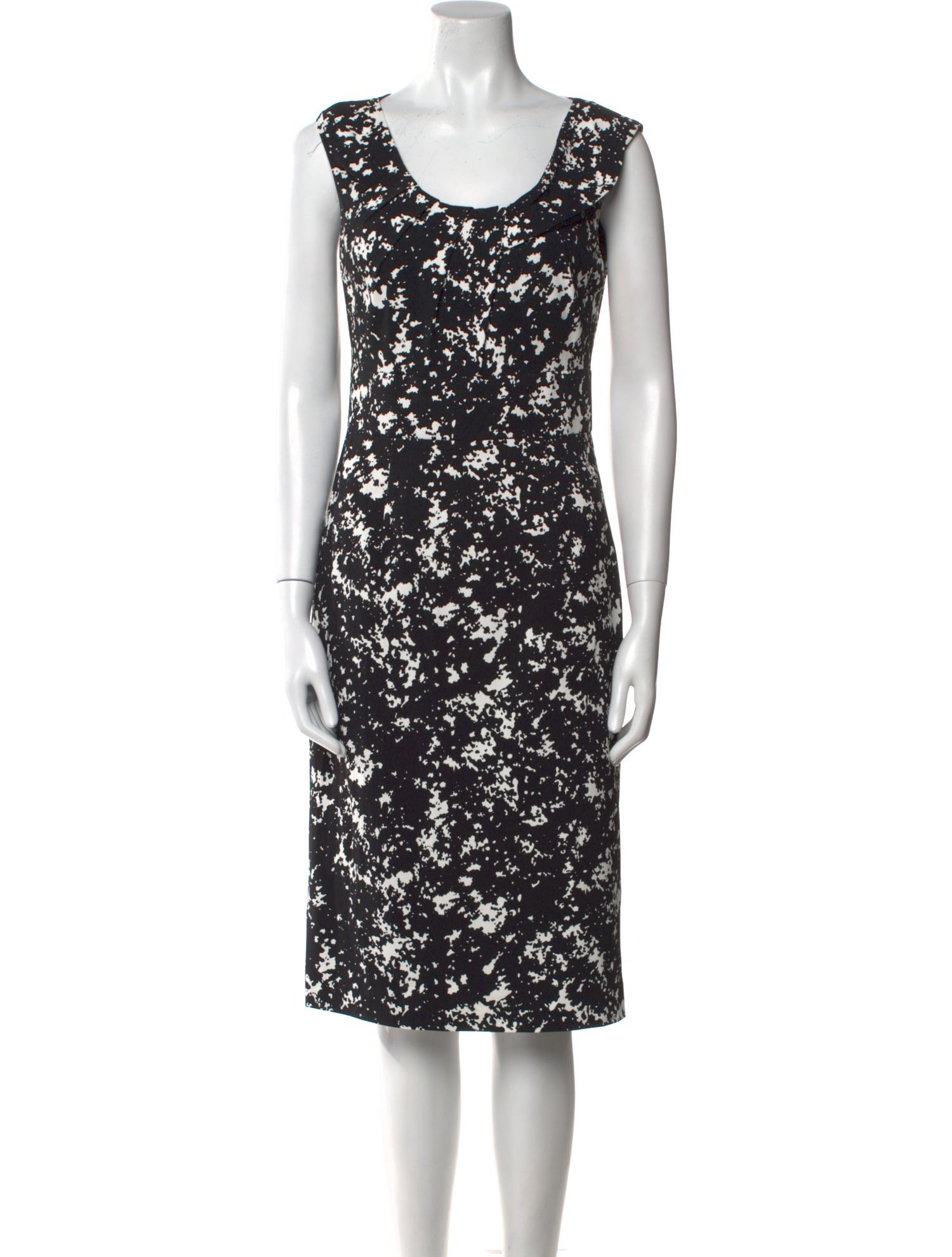 Michael Kors Printed Midi Length Dress