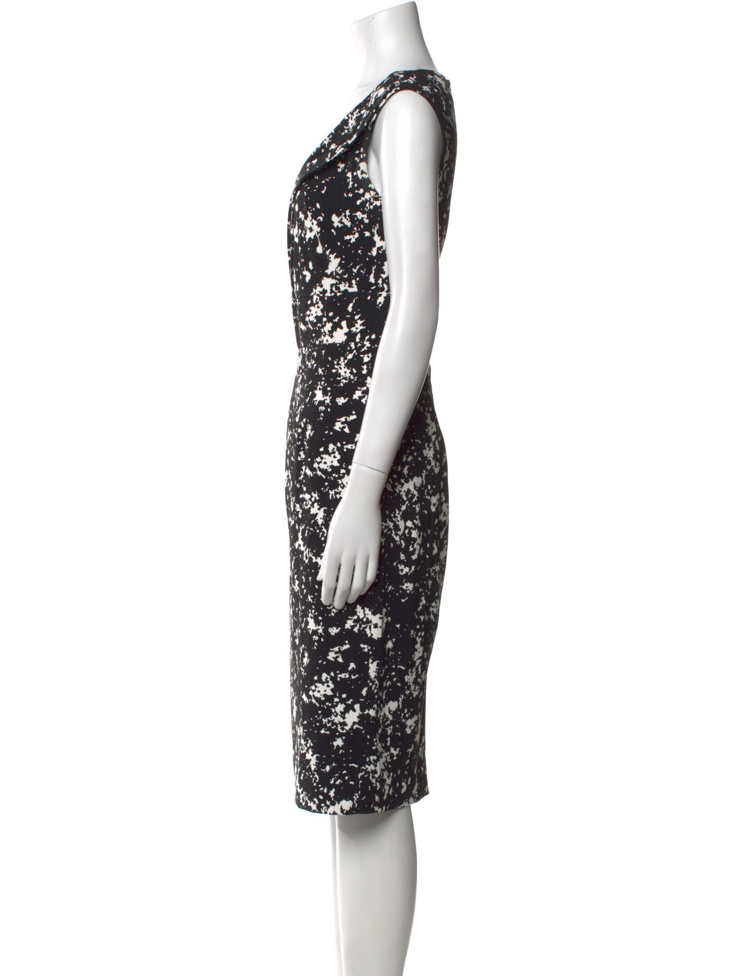 Michael Kors Printed Midi Length Dress