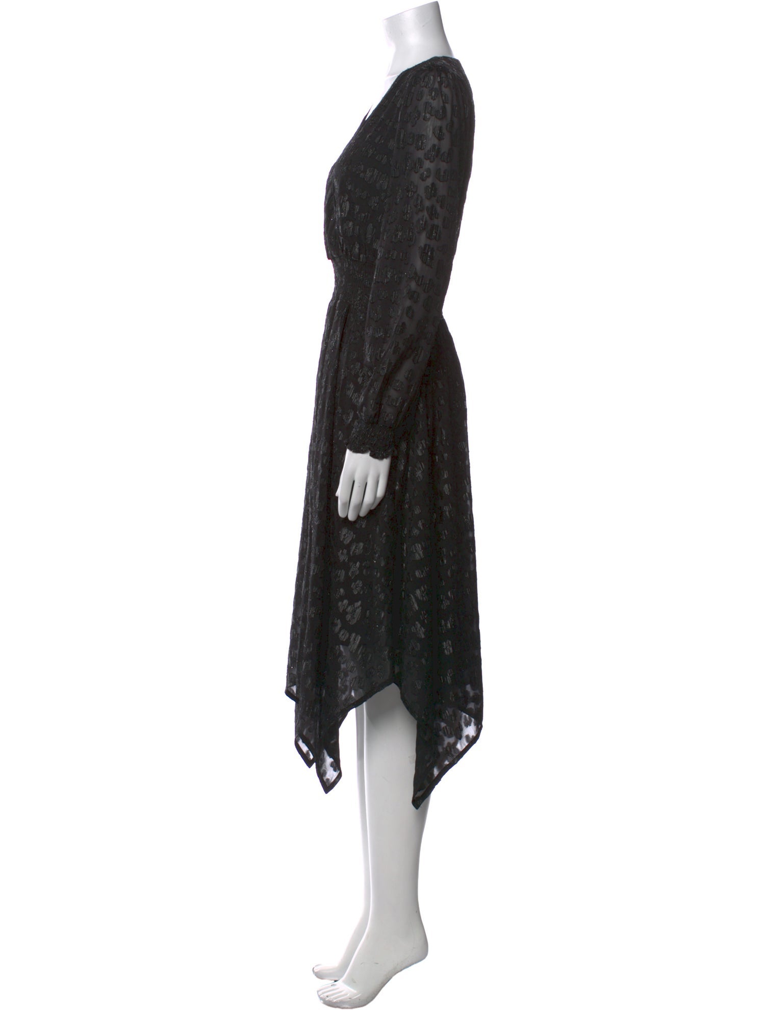 Michael Kors Floral Print Midi Length Dress