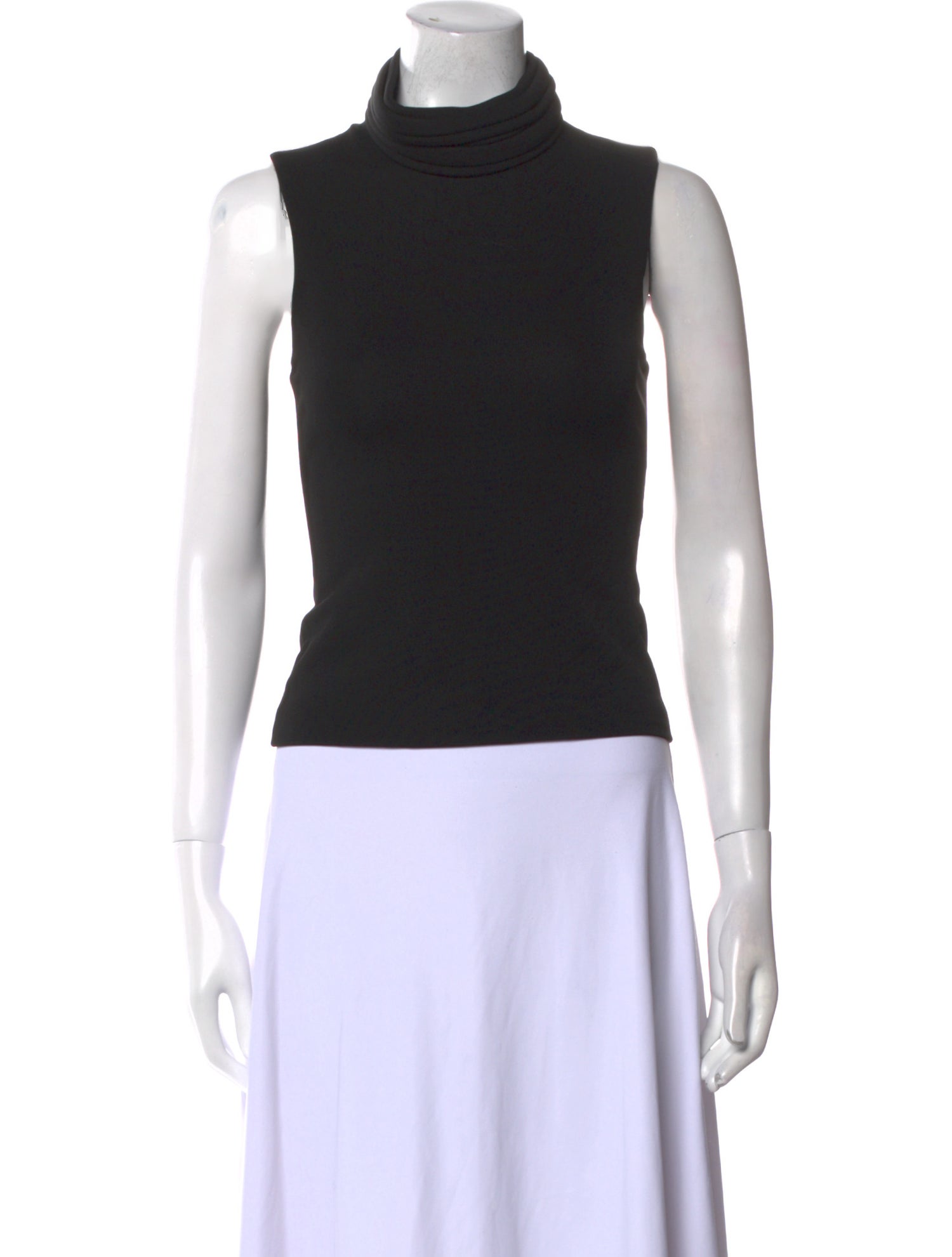Michael Kors Turtleneck Sleeveless Crop Top