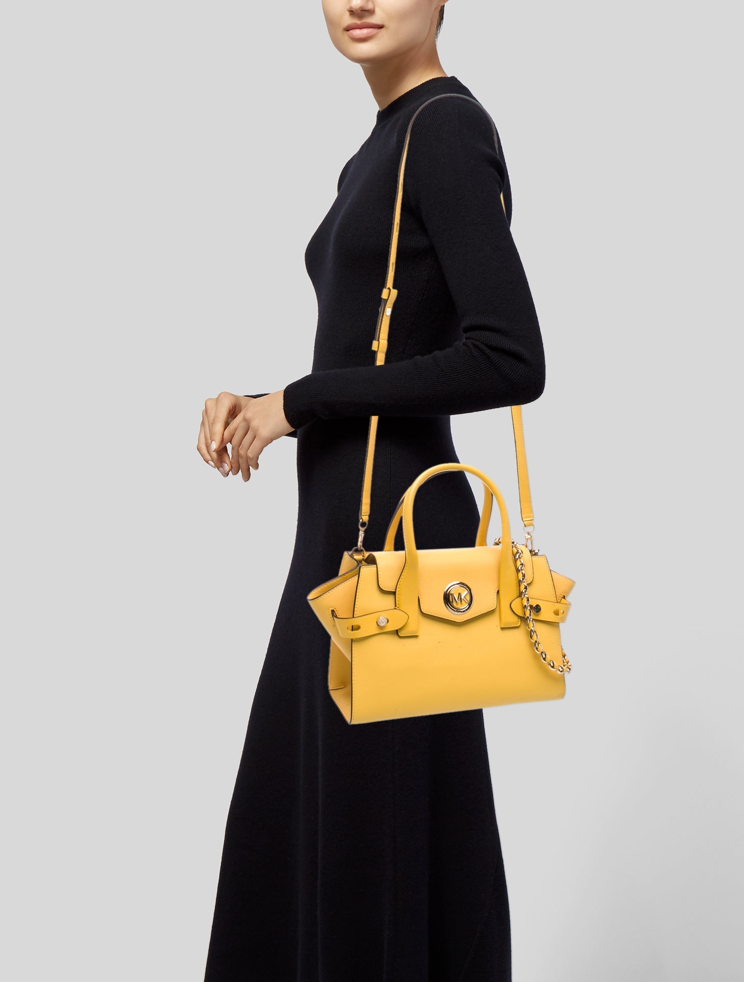 Michael Kors Saffiano Leather Top Handle Bag