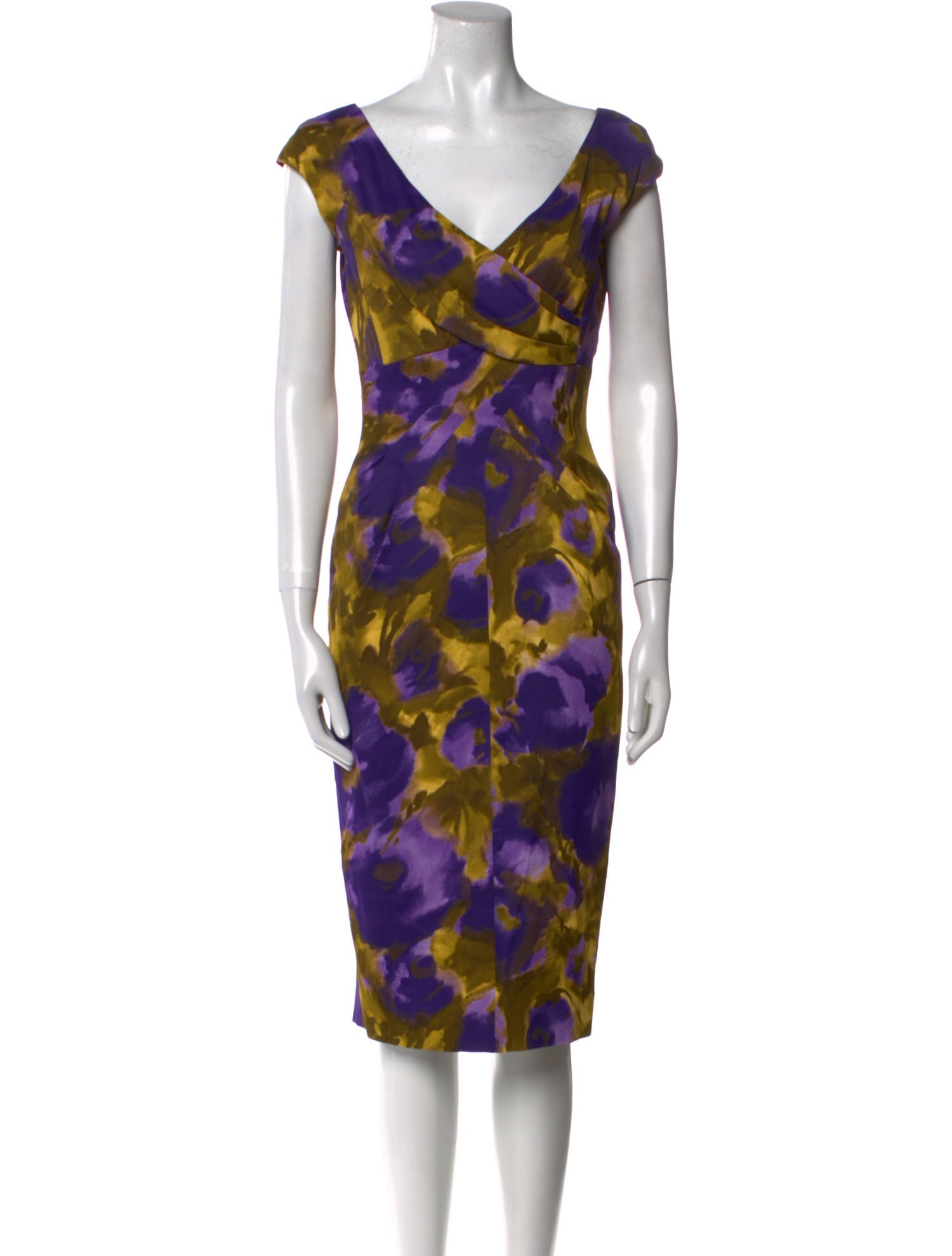 Michael Kors Printed Midi Length Dress