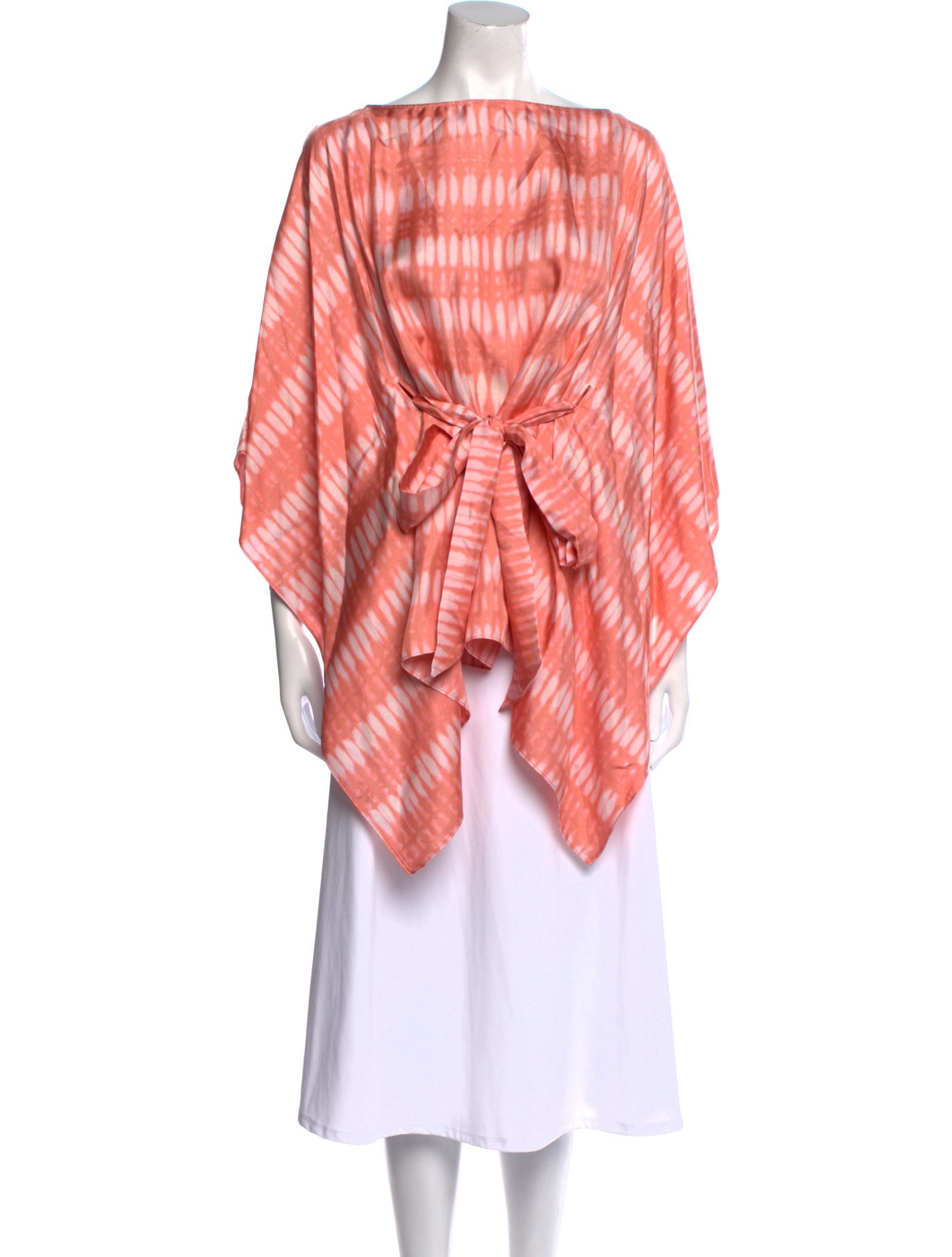 Michael Kors Silk Plaid Print Tunic