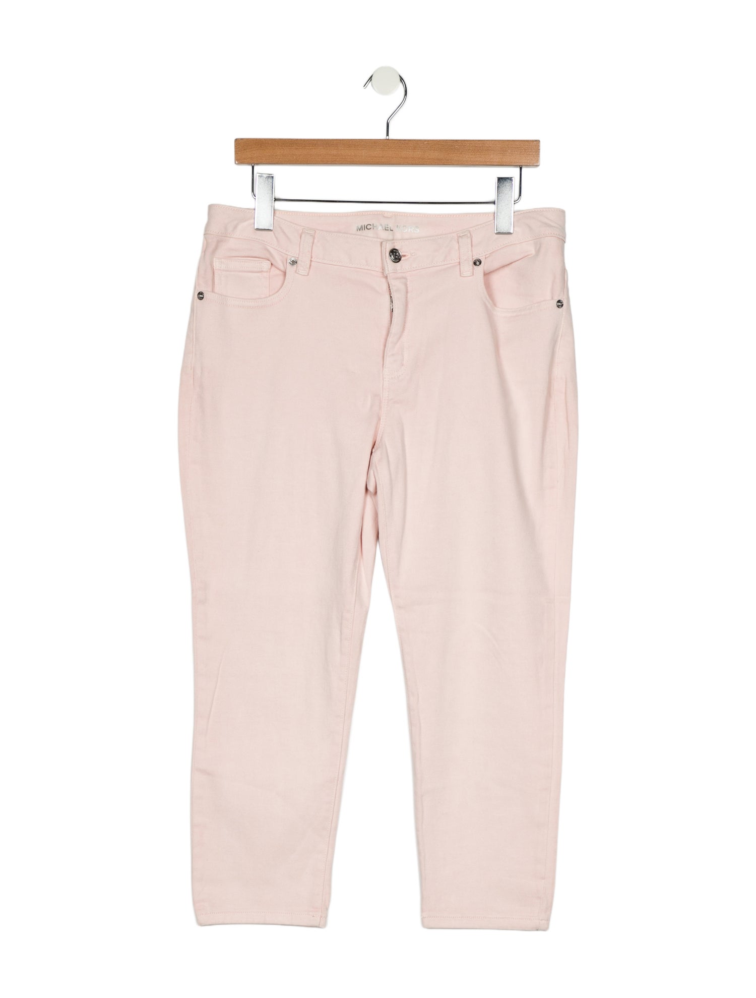 Michael Kors Mid-Rise Straight Leg Jeans