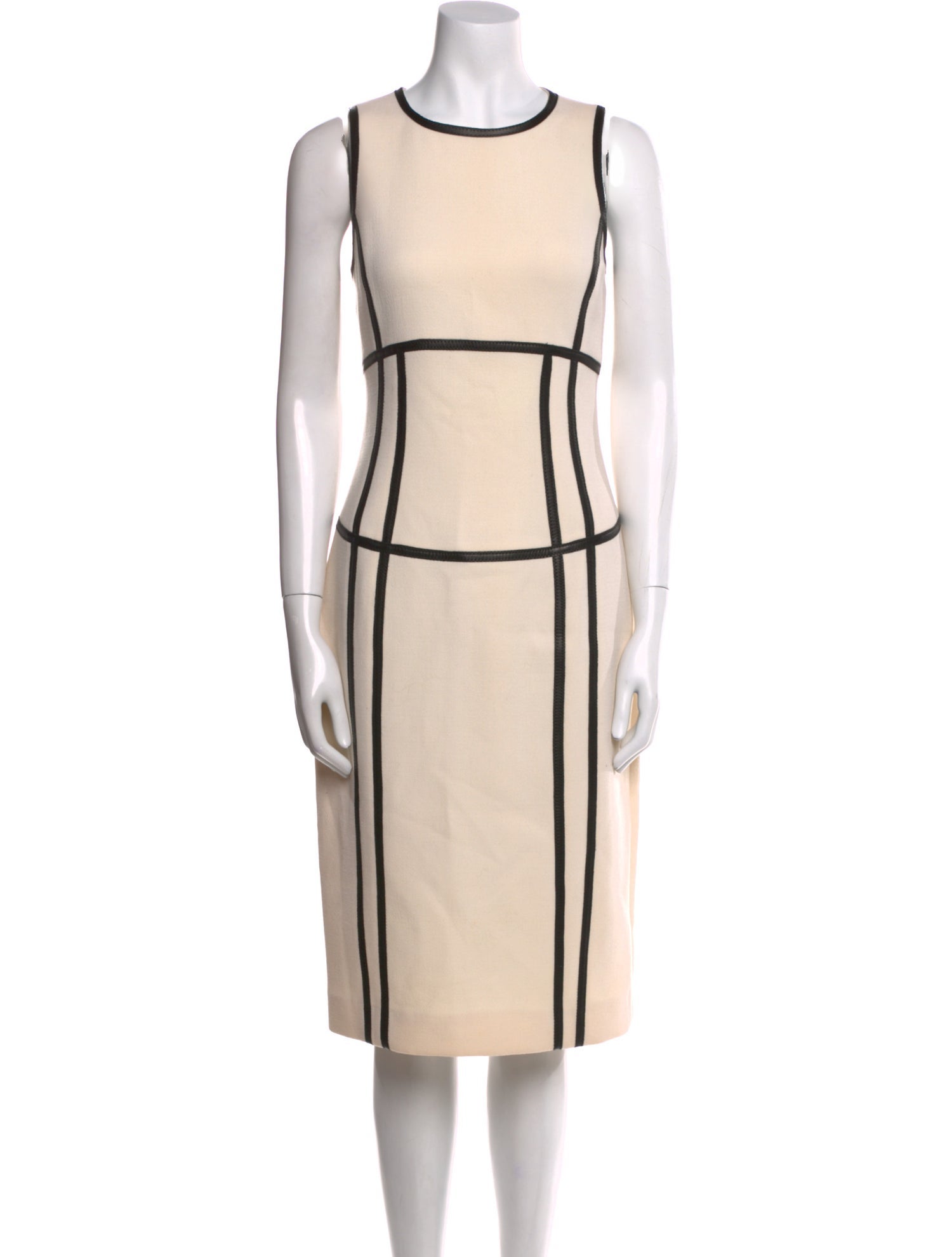 Michael Kors Virgin Wool Midi Length Dress