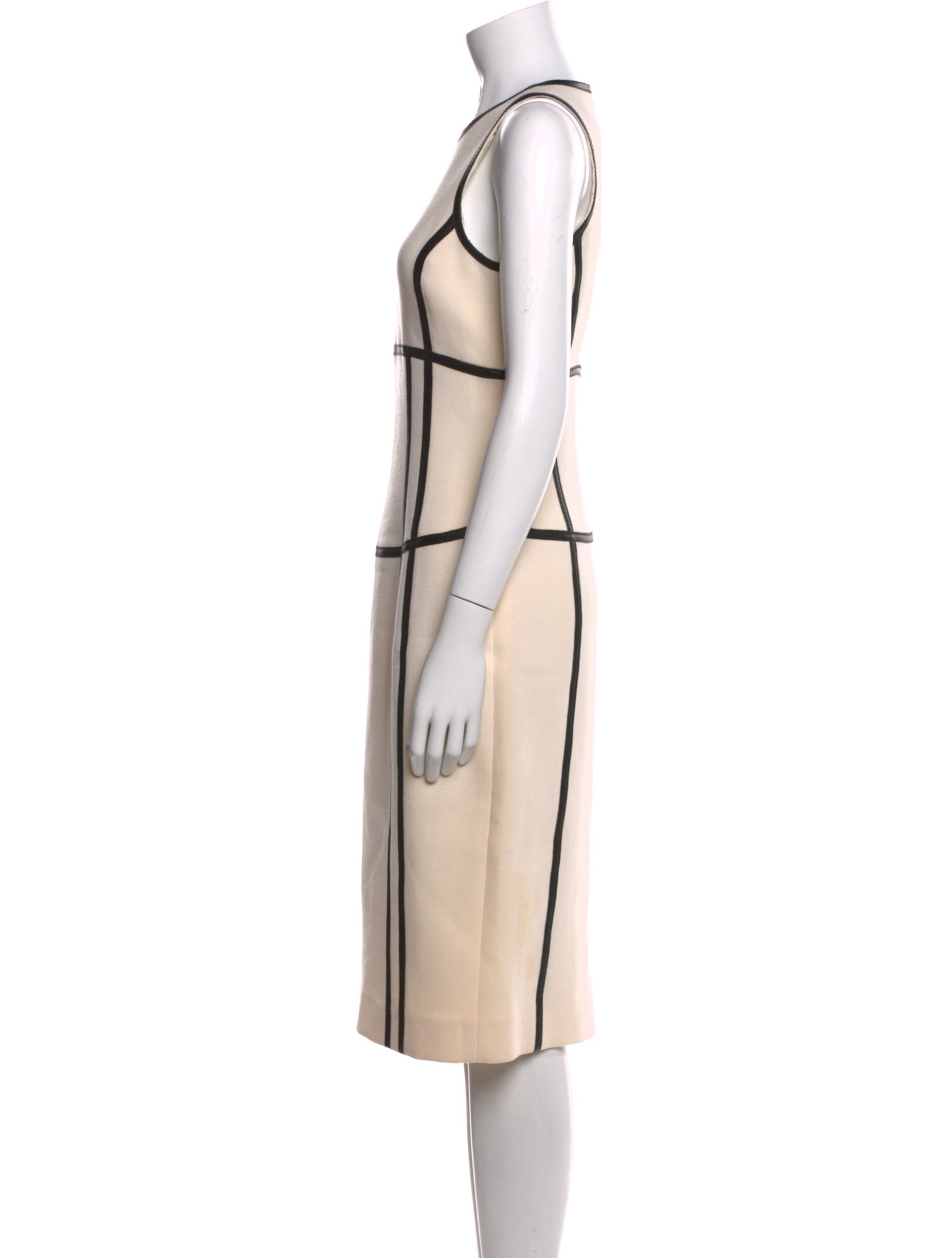 Michael Kors Virgin Wool Midi Length Dress