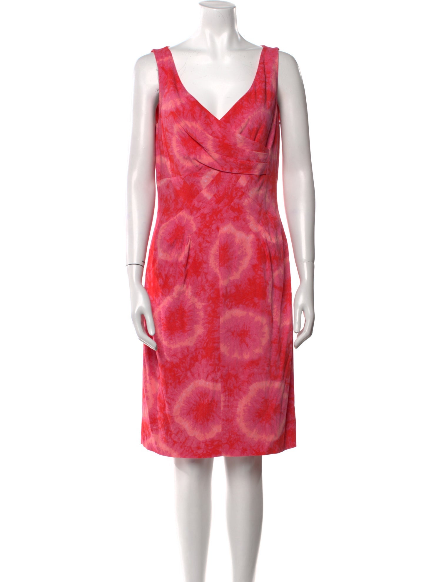 Michael Kors Tie-Dye Print Knee-Length Dress