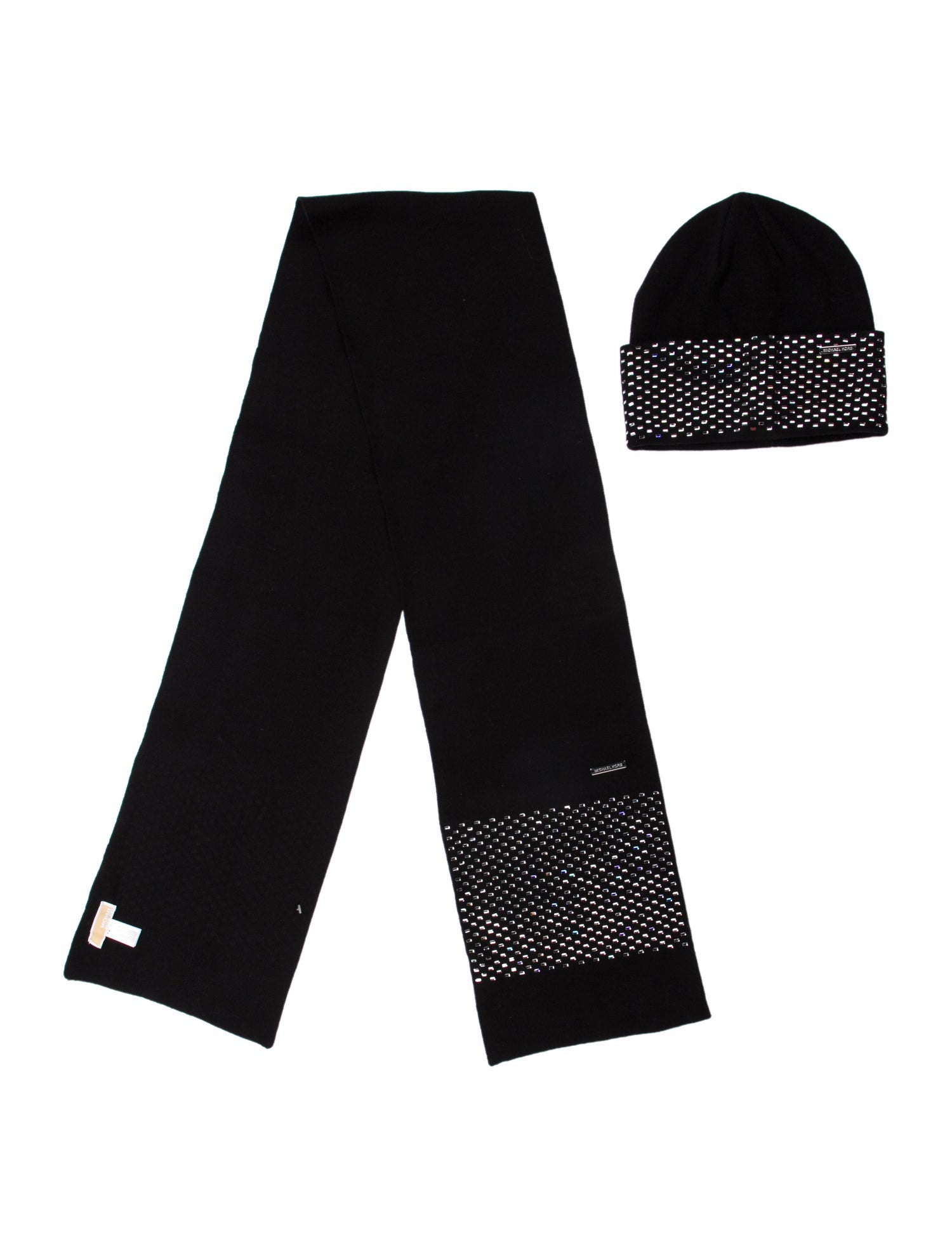 Michael Kors Sequin Knit Beanie and Scarf Set w/Tags