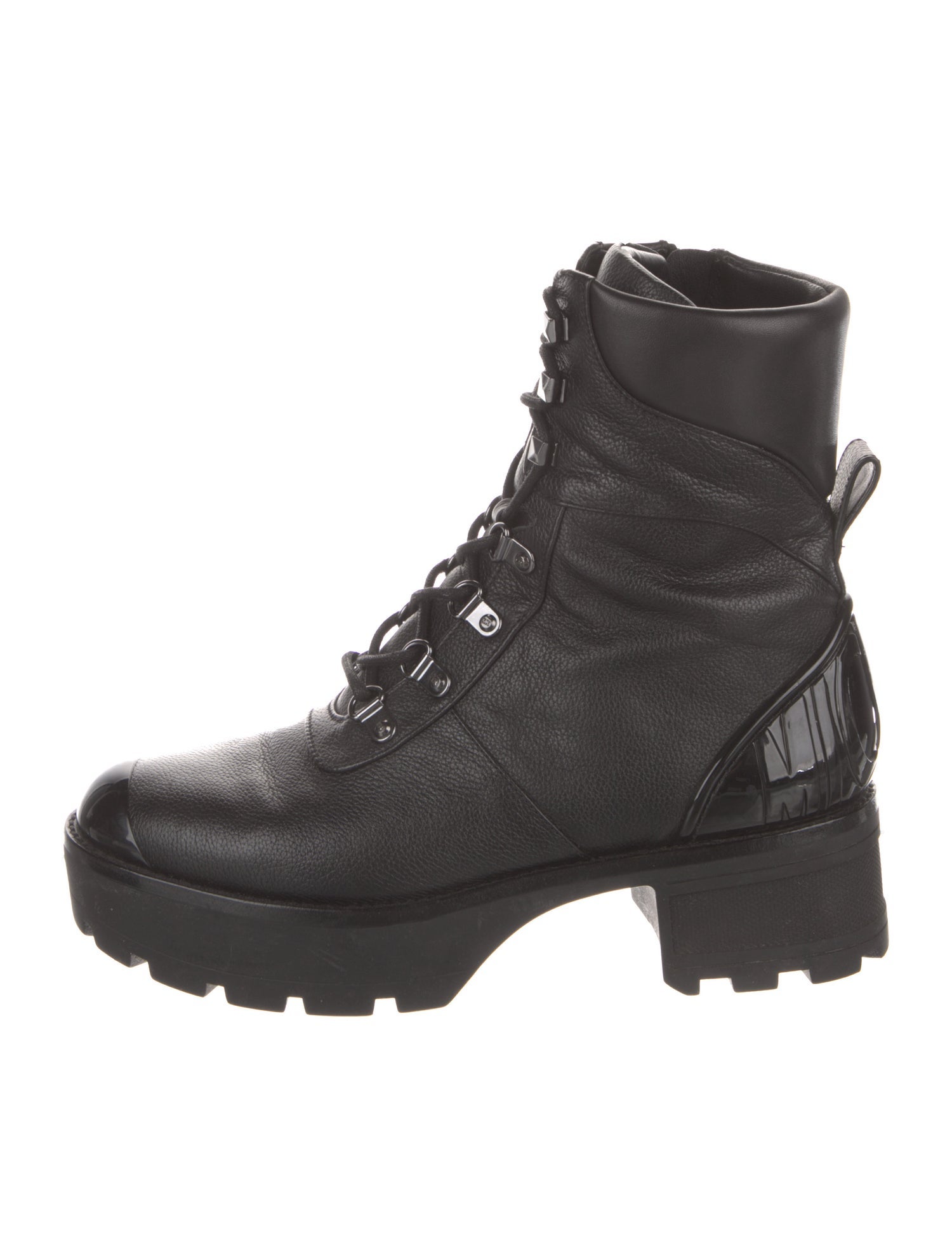 Michael Kors Leather Combat Boots