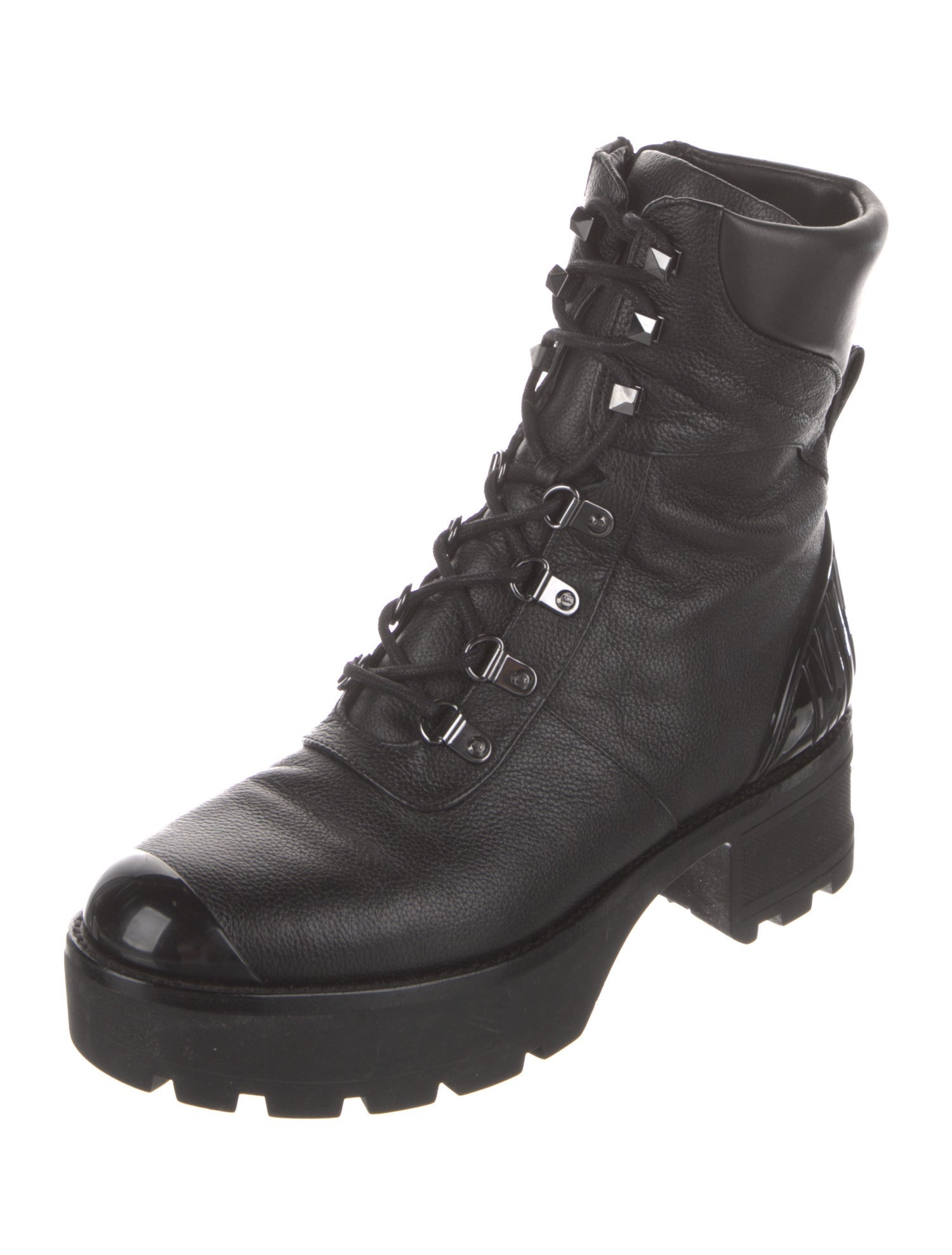 Michael Kors Leather Combat Boots