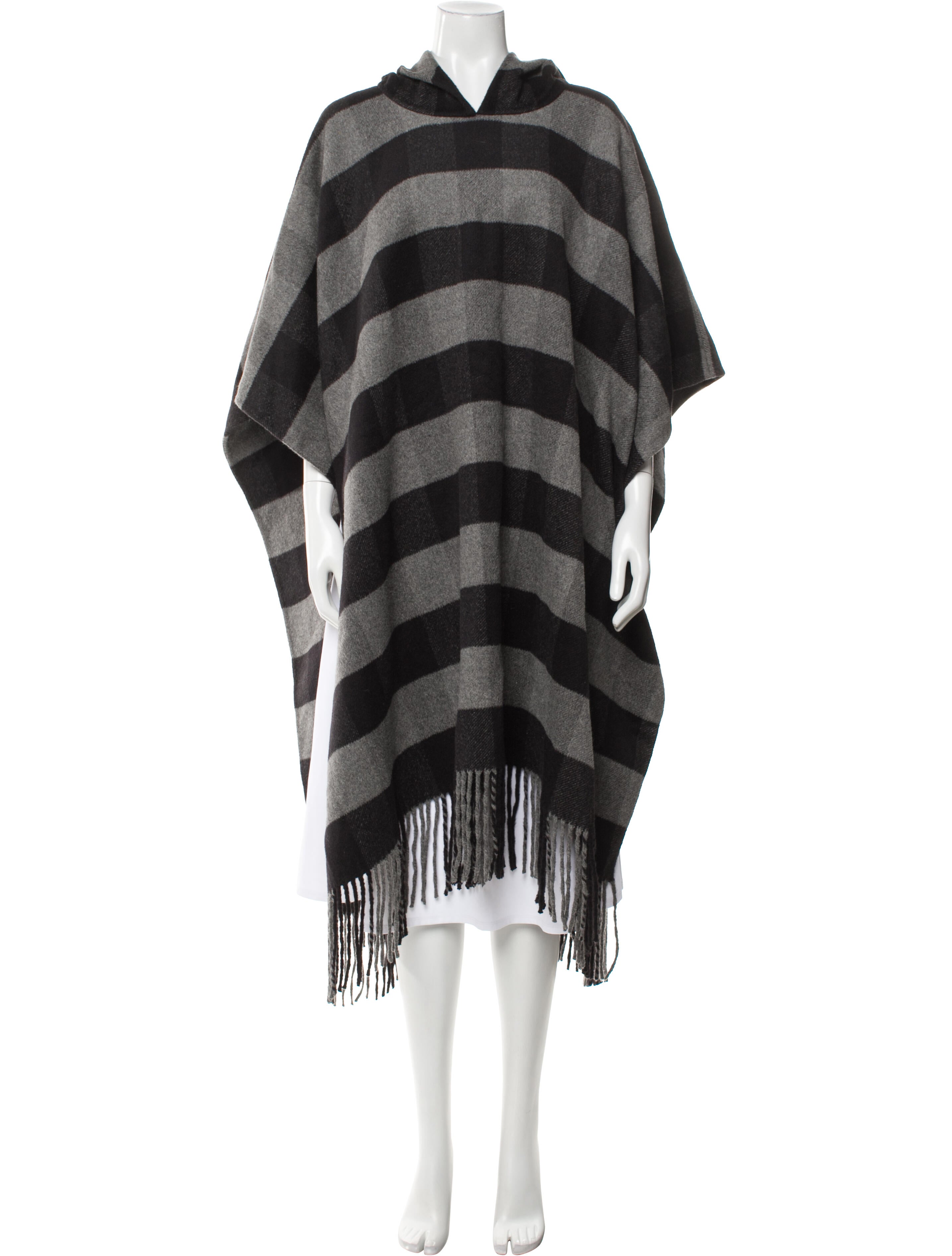 Michael Kors Angora Striped Poncho