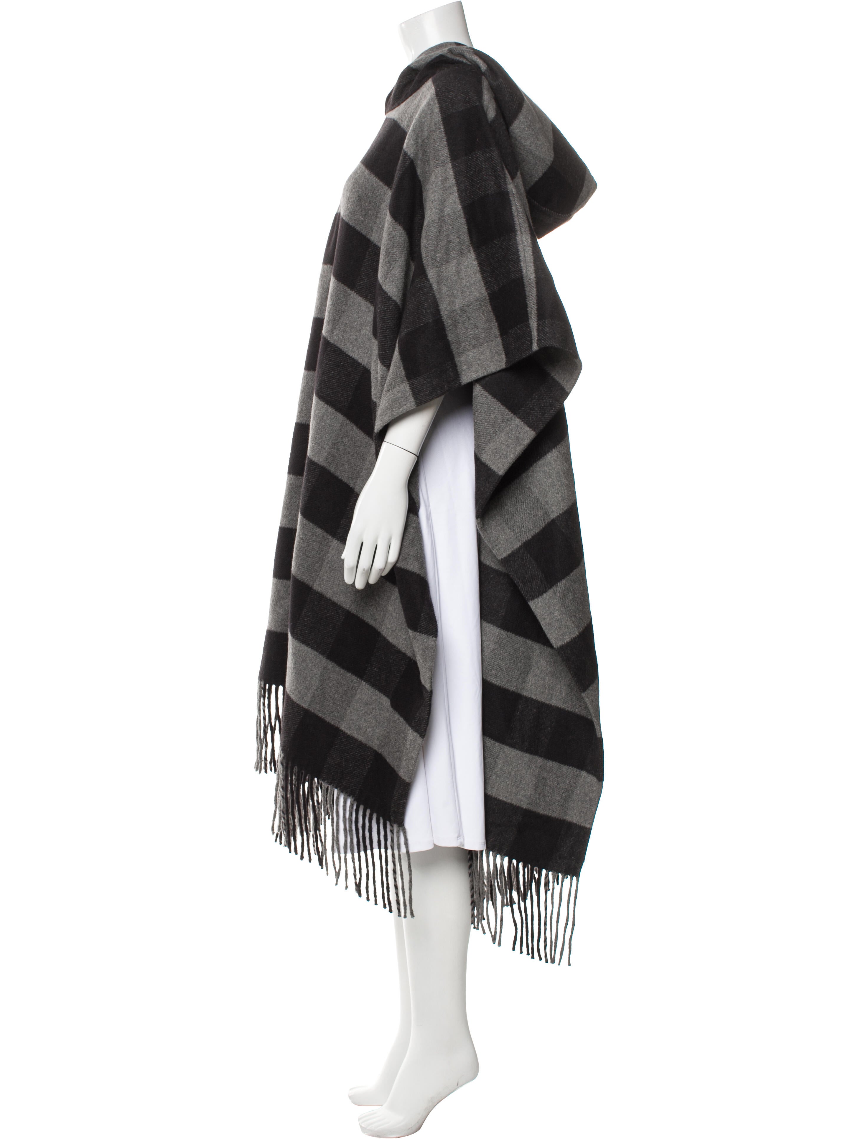 Michael Kors Angora Striped Poncho