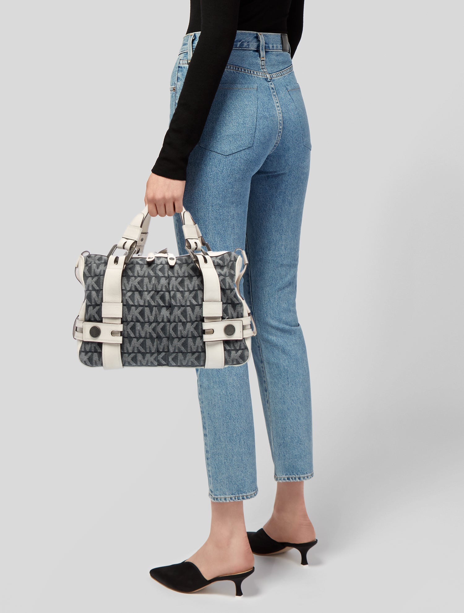 Michael Kors Denim Top Handle Bag