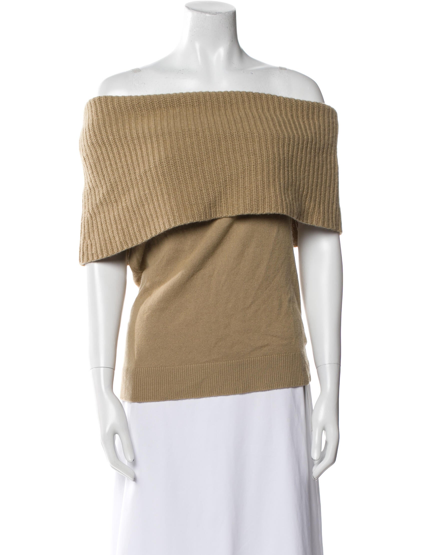 Michael Kors Cashmere Off-The-Shoulder Sweater
