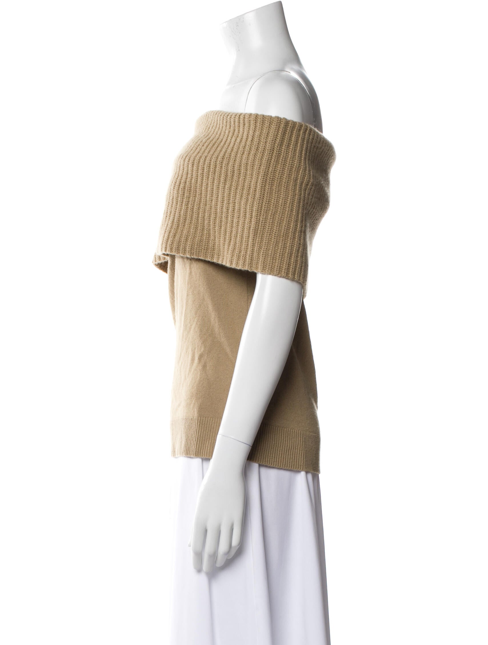 Michael Kors Cashmere Off-The-Shoulder Sweater