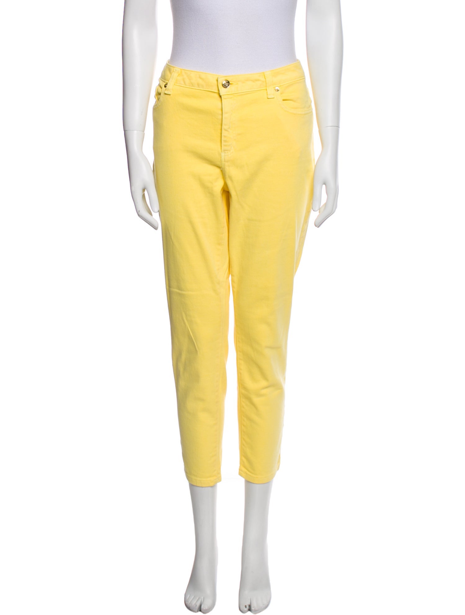 Michael Kors Mid-Rise Straight Leg Jeans