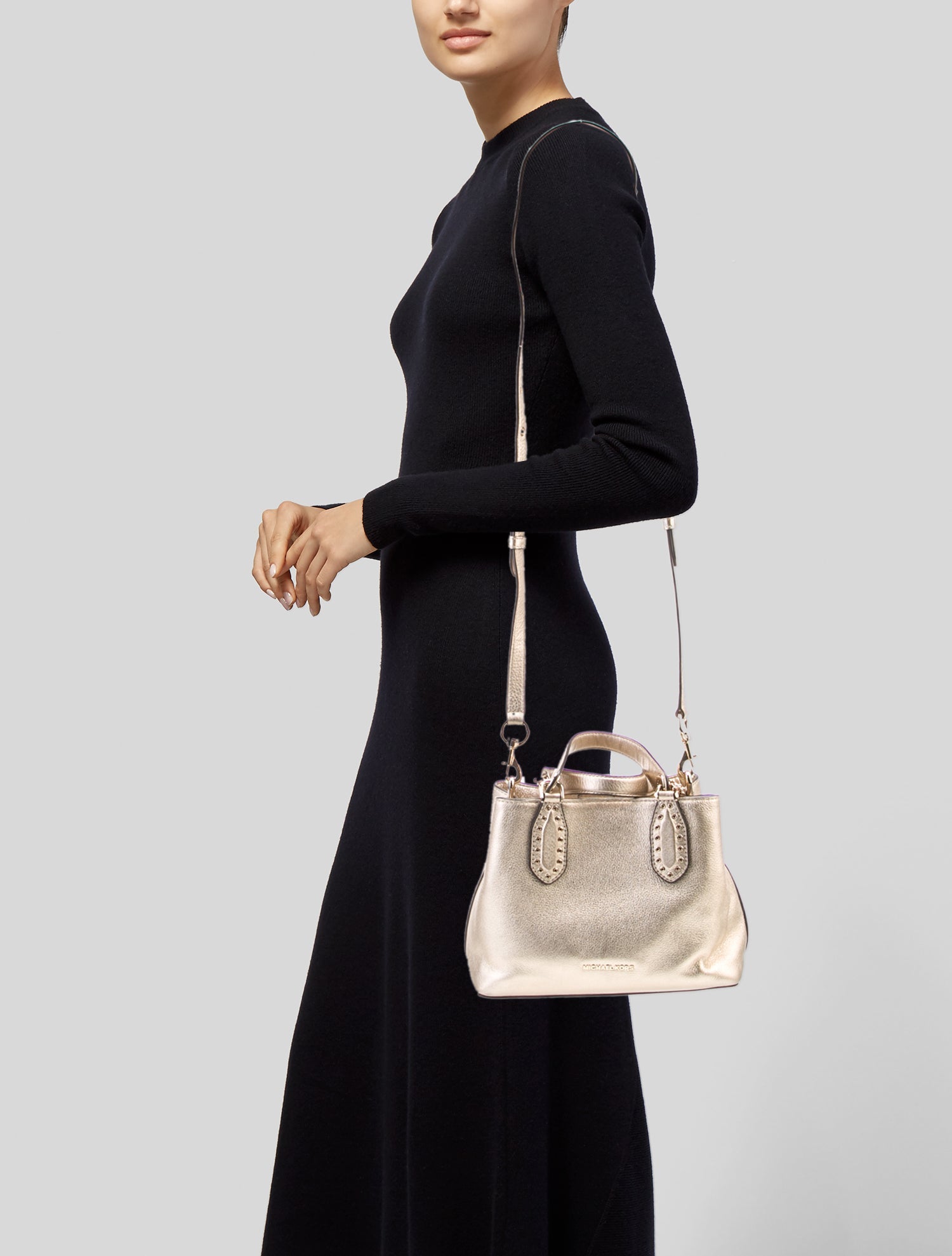 Michael Kors Leather Top Handle Bag