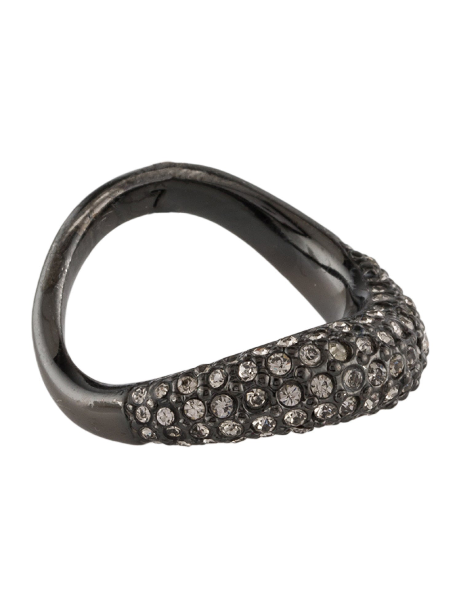 Michael Kors Crystal Pavé Wavy Ring”