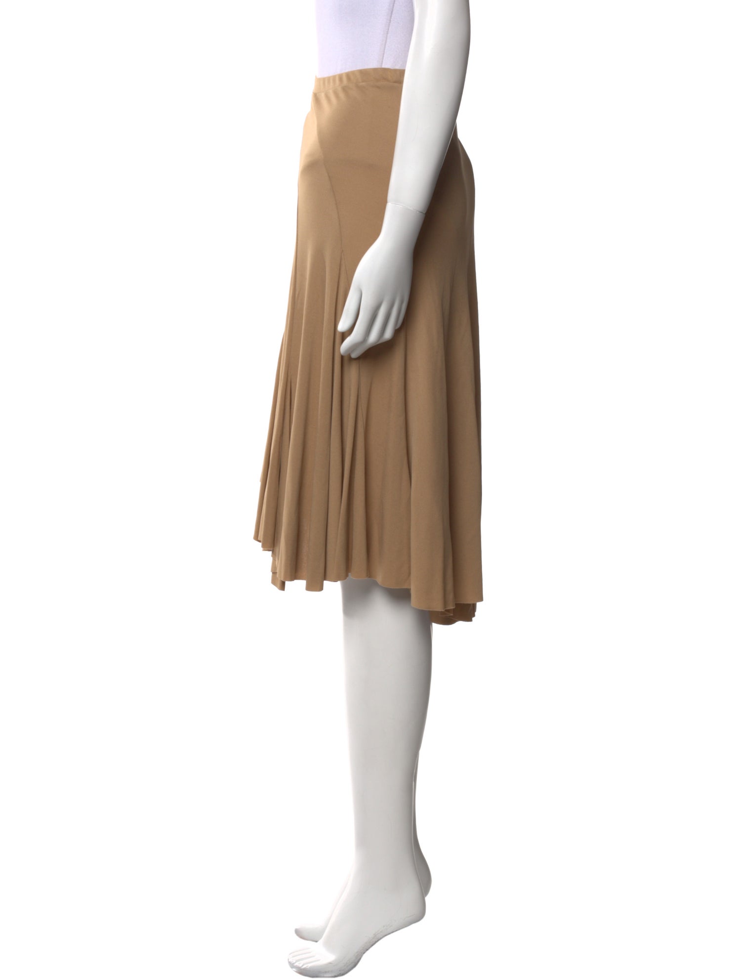 Michael Kors Pleated Accents Knee-Length Skirt