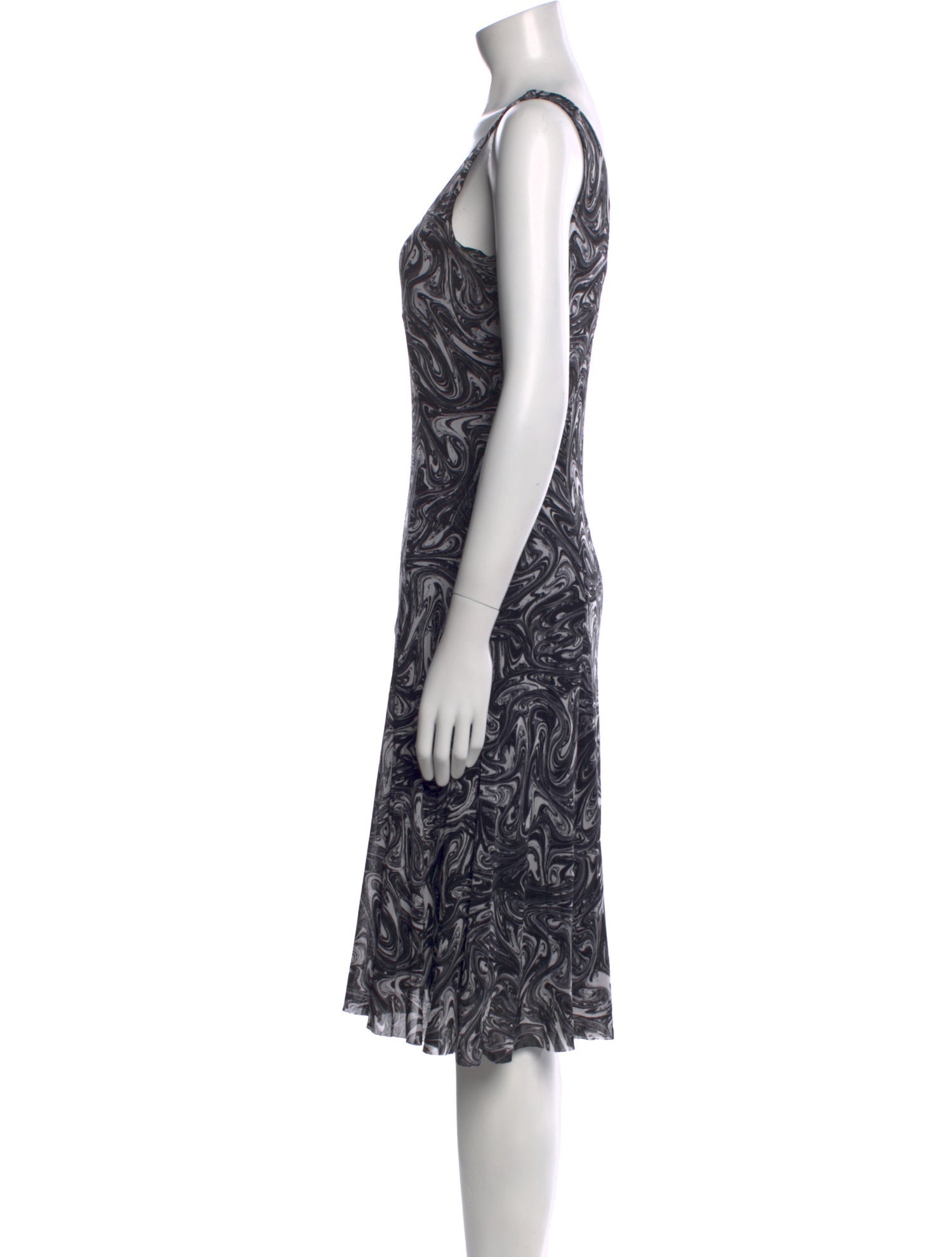 Michael Kors Printed Midi Length Dress