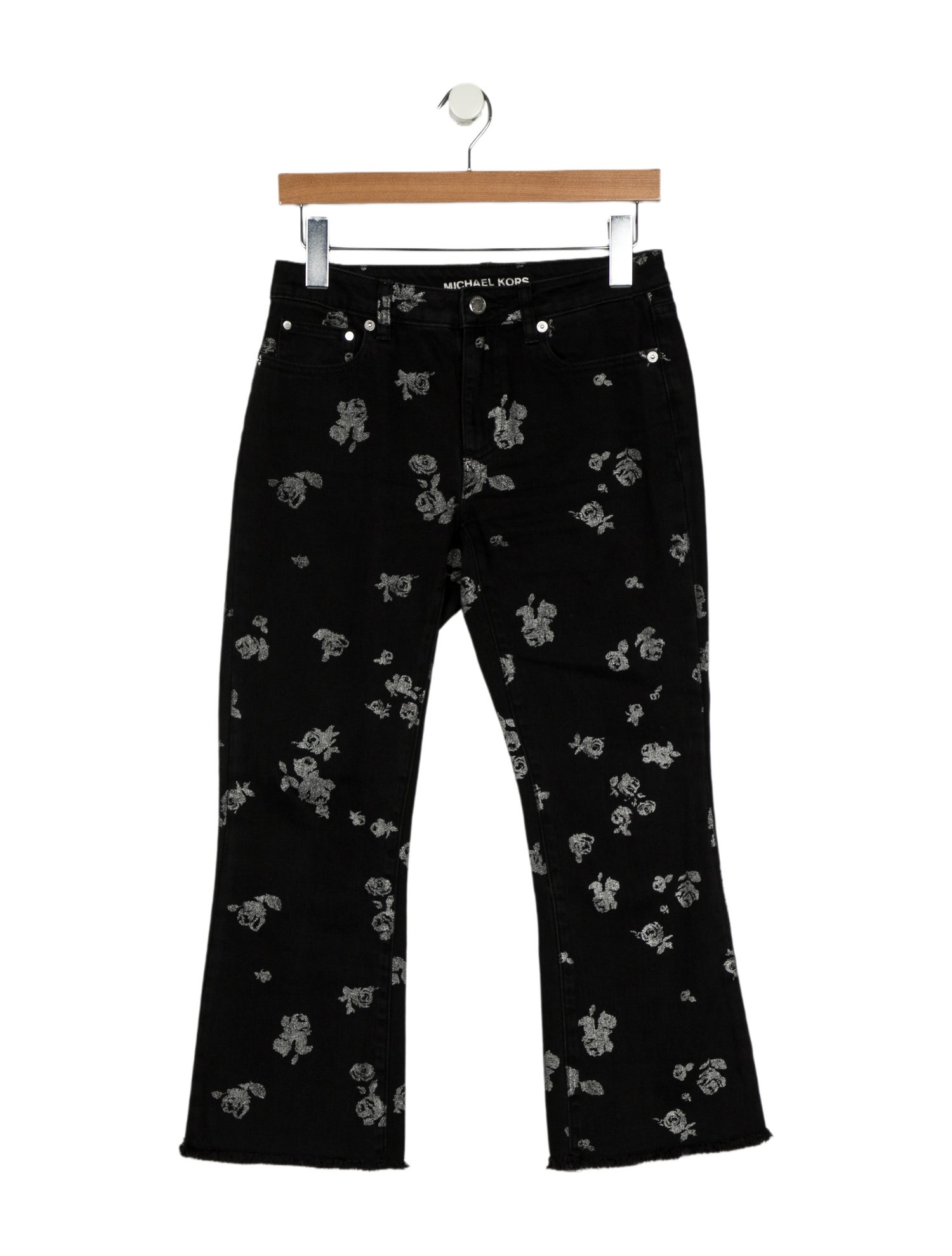 Michael Kors High-Rise Straight Leg Jeans