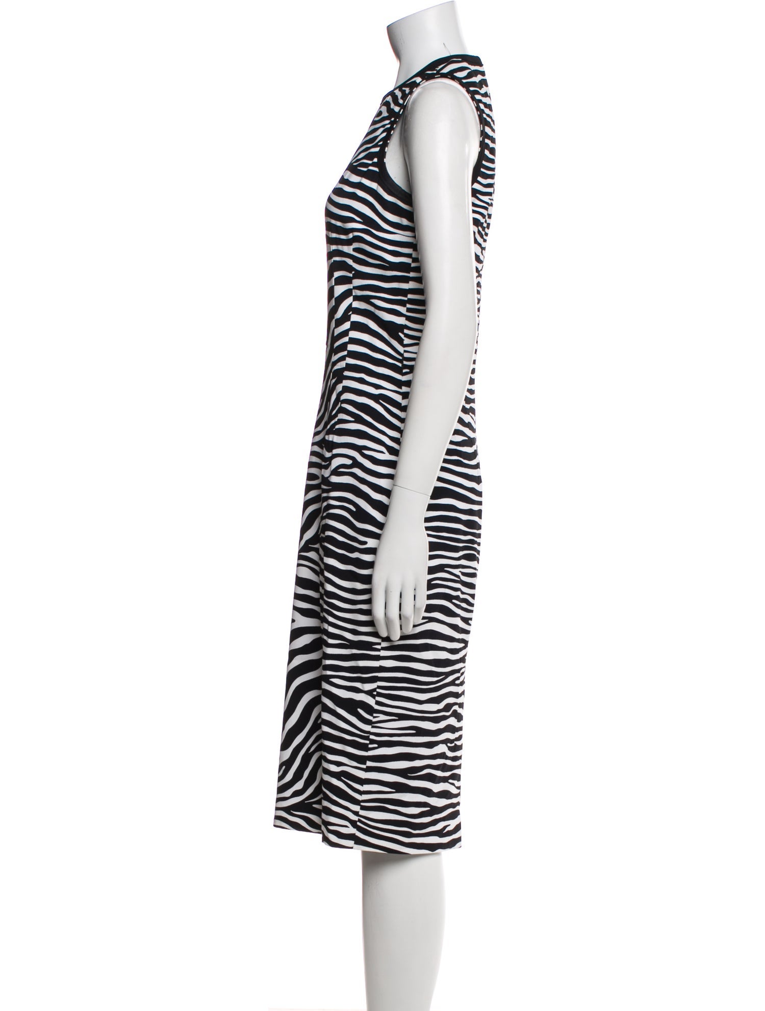 Michael Kors Animal Print Midi Length Dress