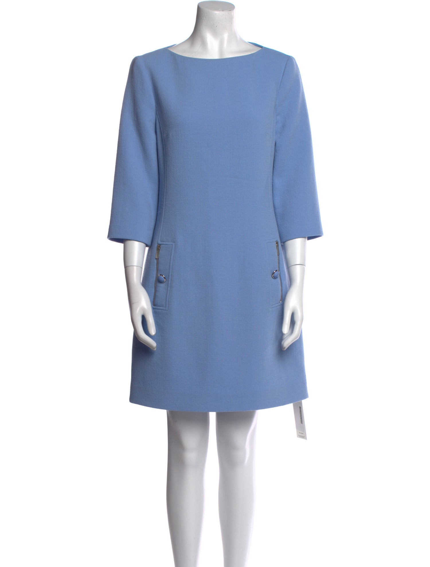 Michael Kors Bateau Neckline Midi Length Dress