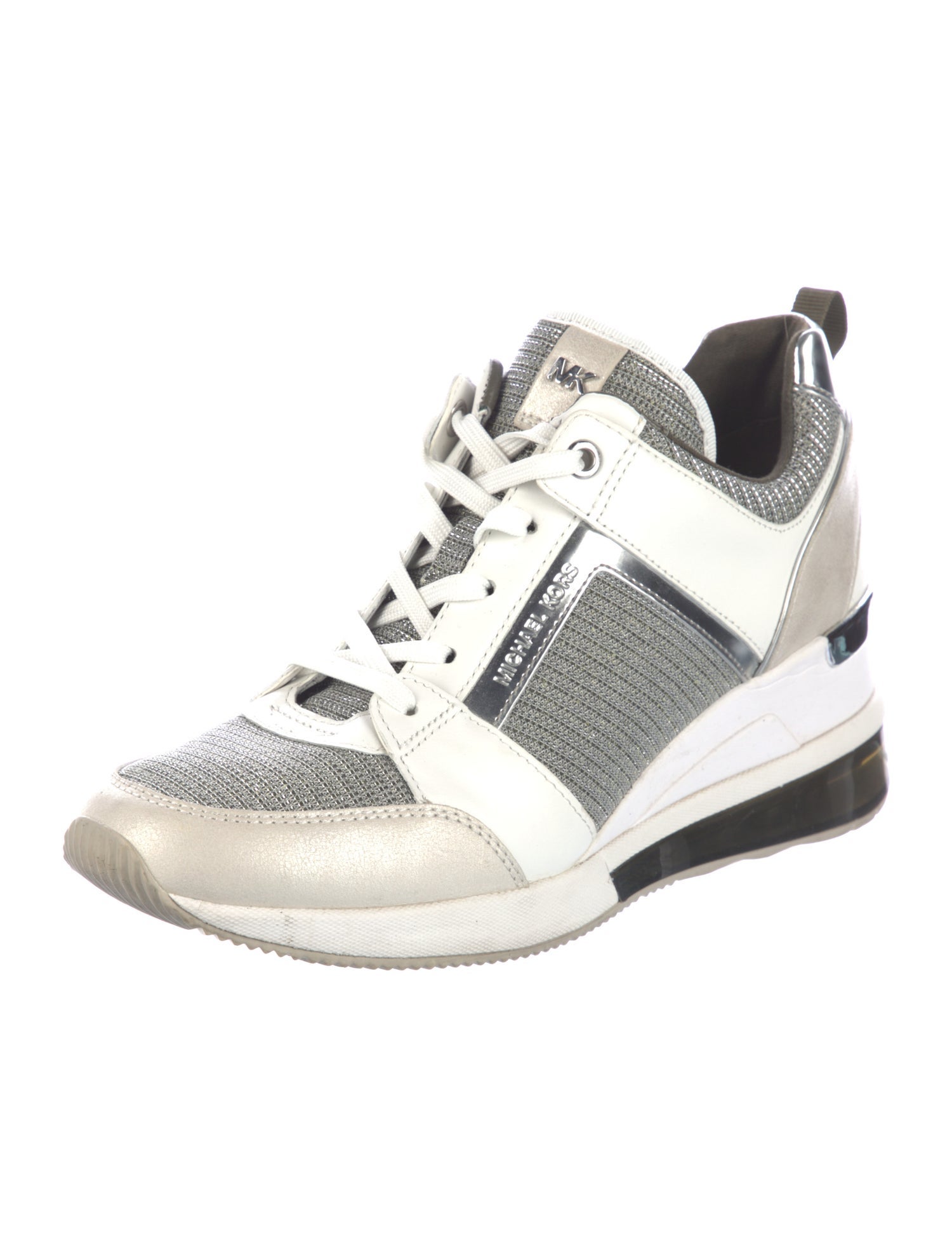 Michael Kors Leather Wedge Sneakers