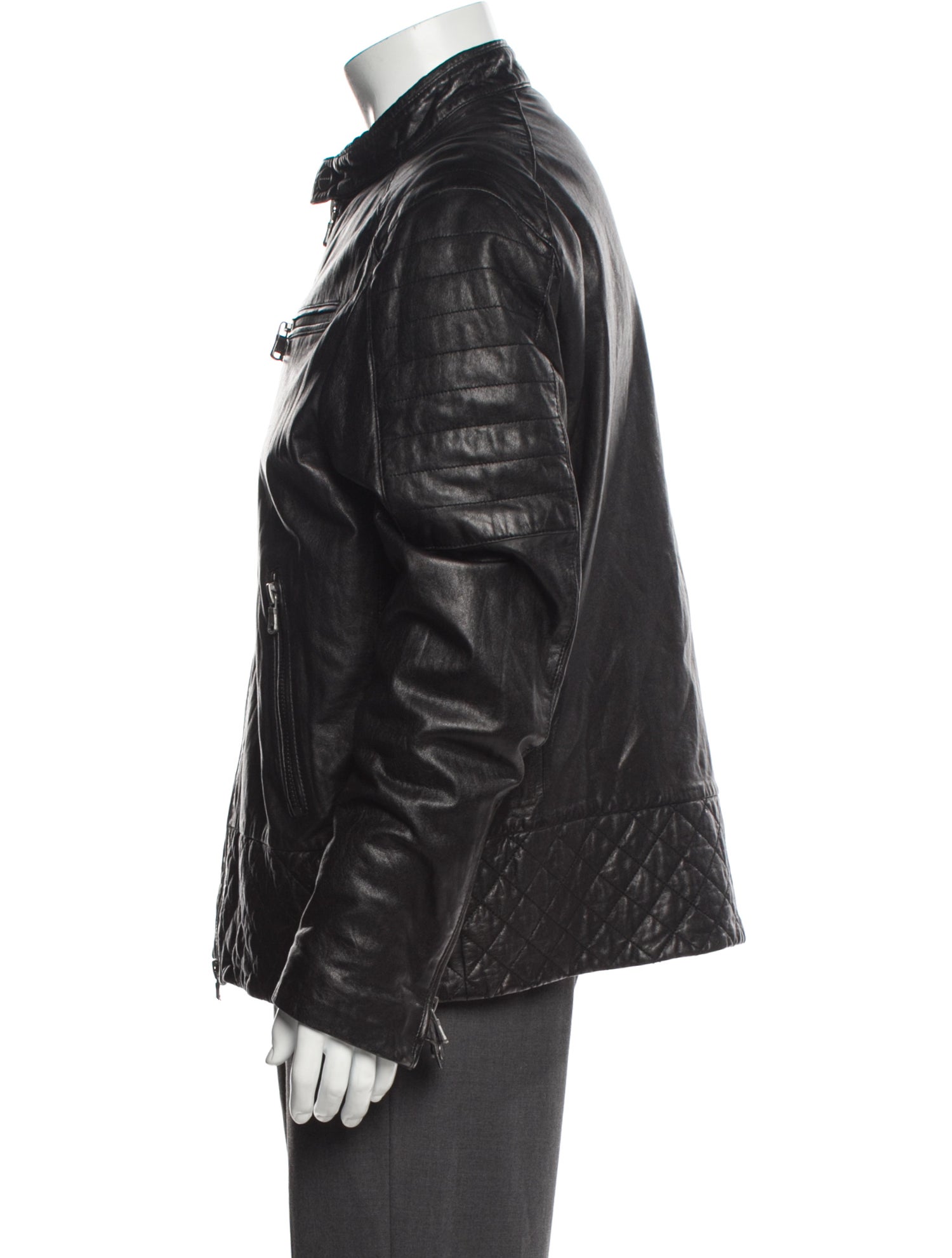 Michael Kors Lamb Leather Moto Jacket