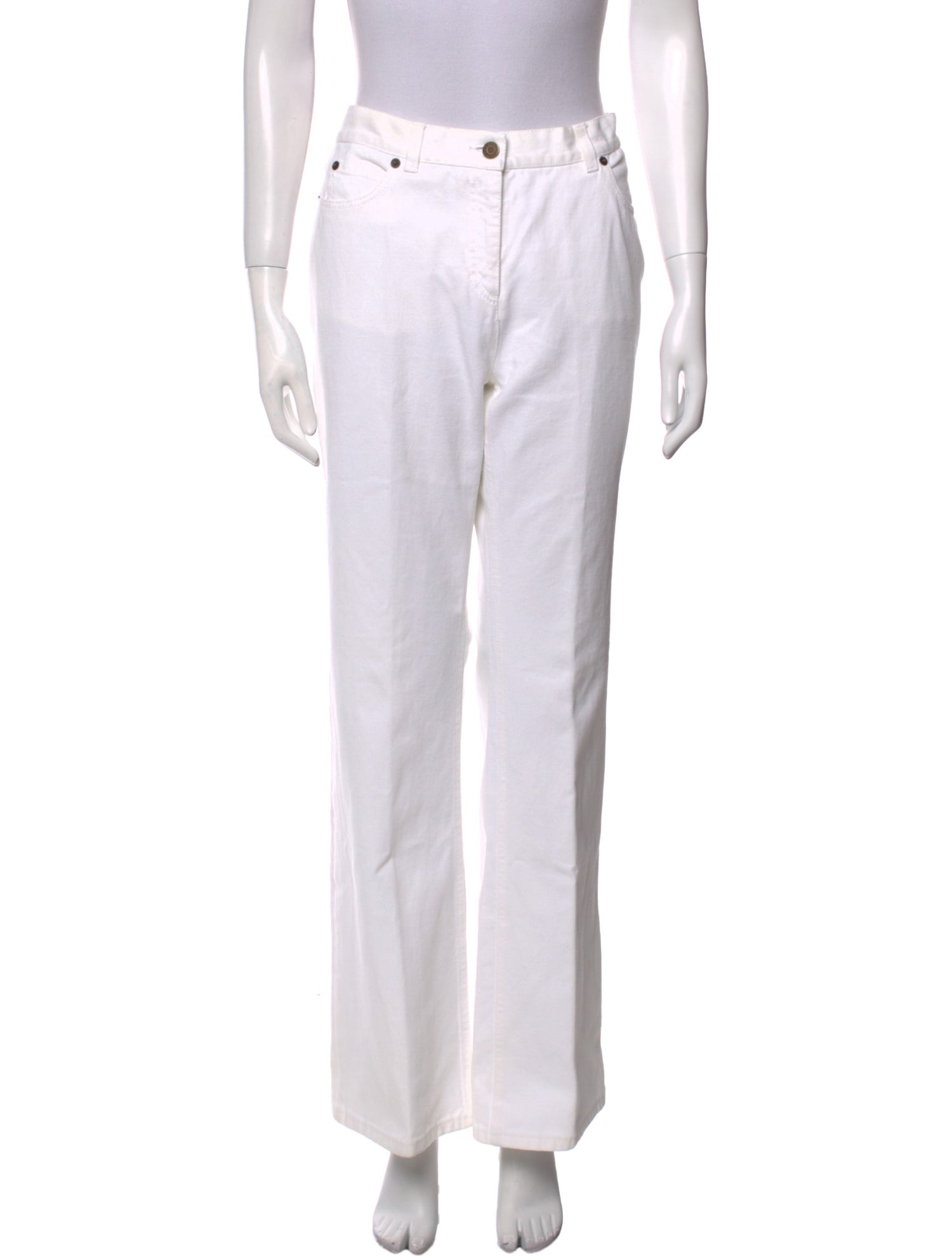 Michael Kors Mid-Rise Wide Leg Jeans