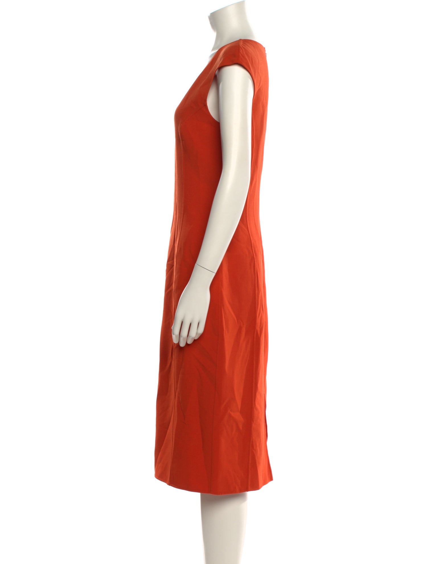 Michael Kors Virgin Wool Midi Length Dress