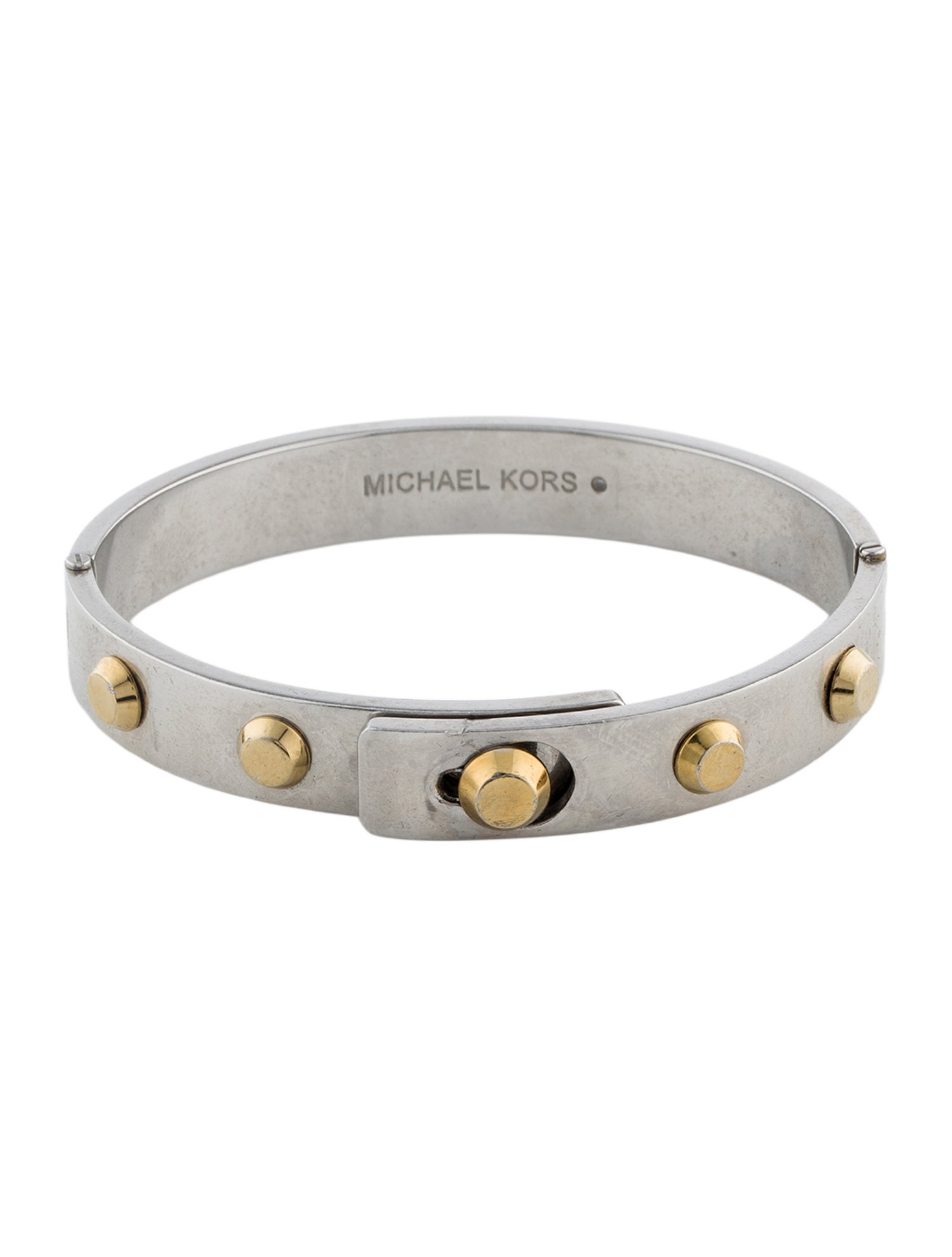 Michael Kors Studded Two Tone Bangle Bracelet