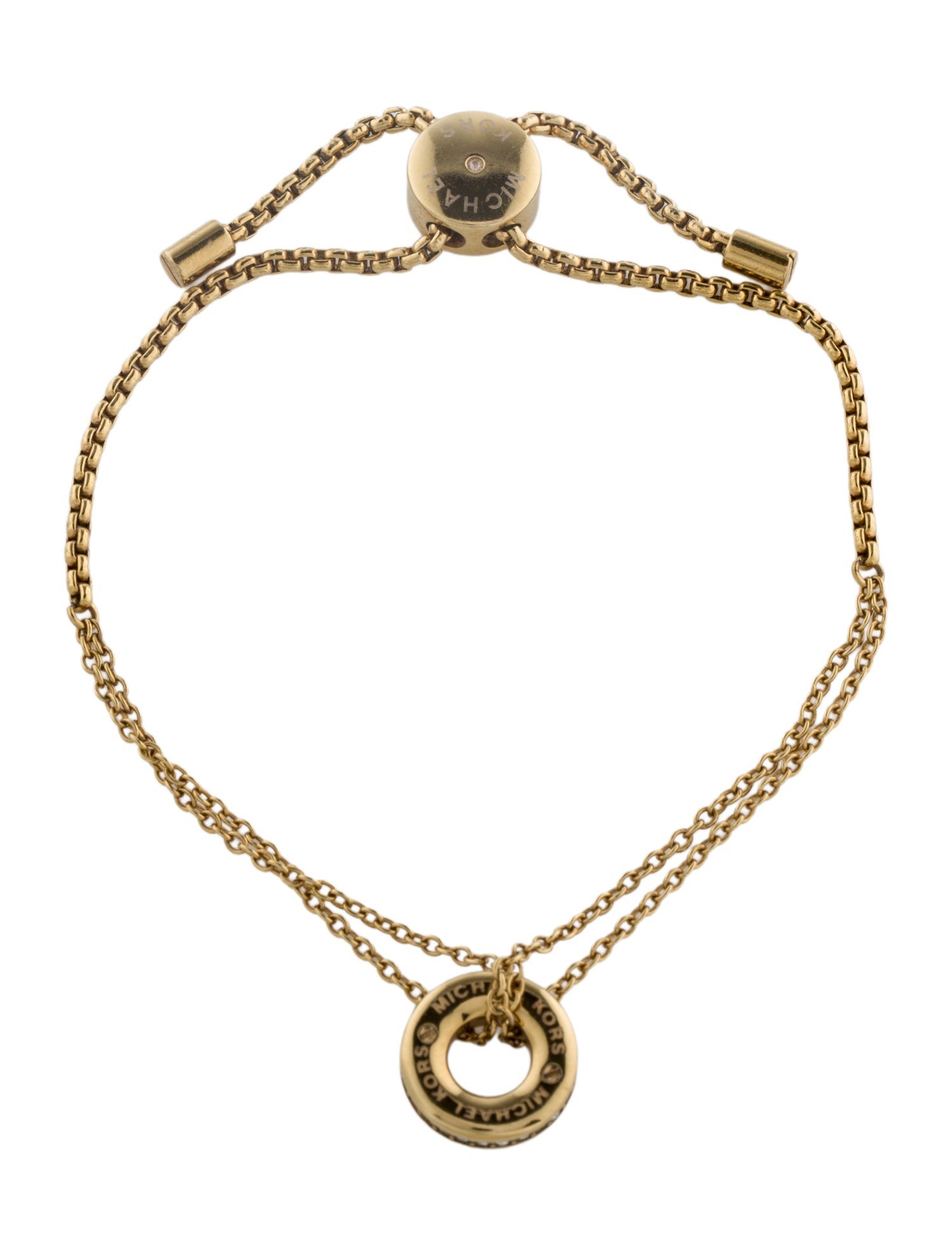 Michael Kors Crystal Charm Adjustable Bracelet