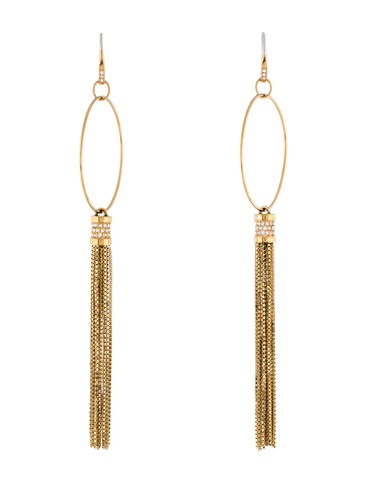 Michael Kors Crystal Tassel Earrings