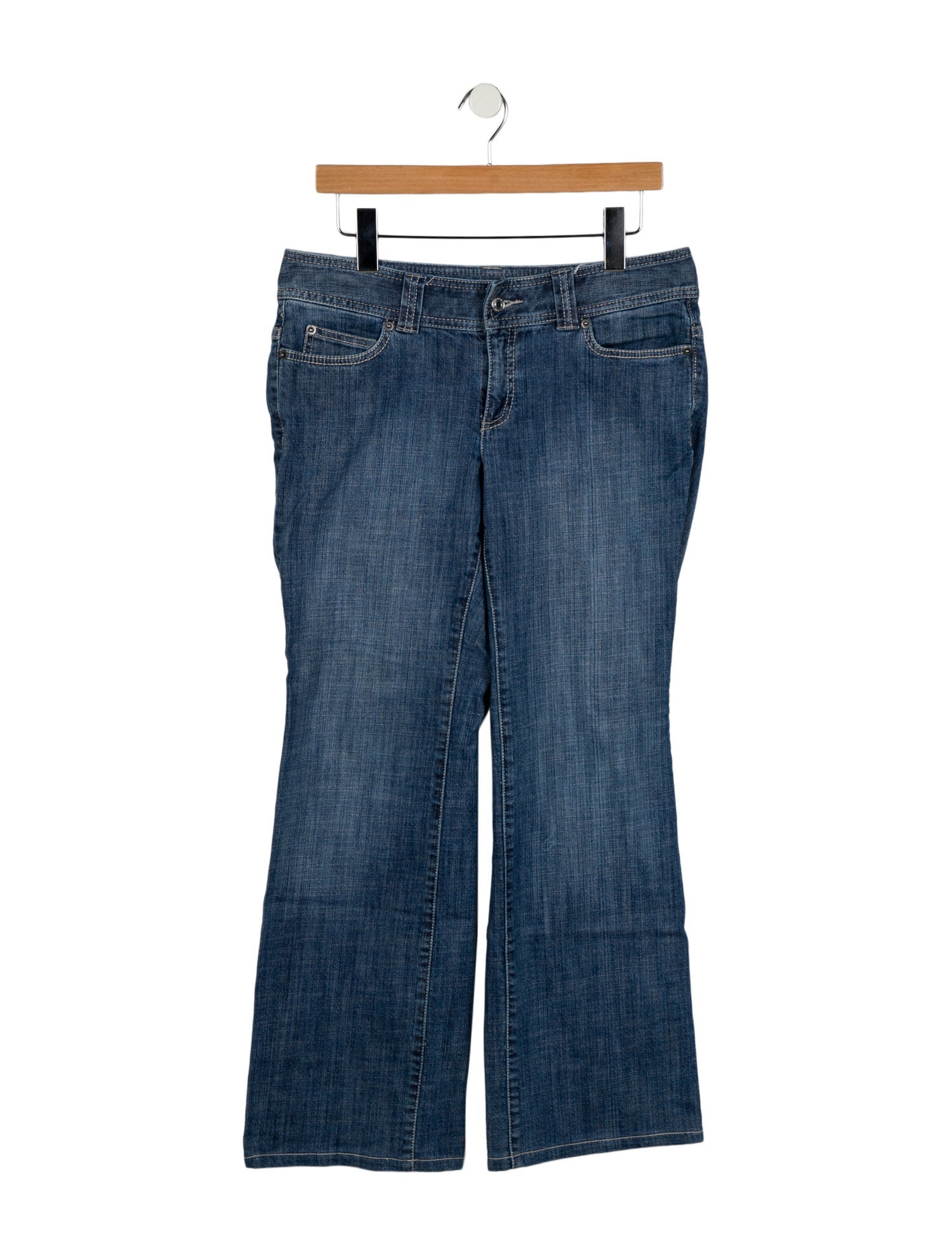 Michael Kors Mid-Rise Wide Leg Jeans