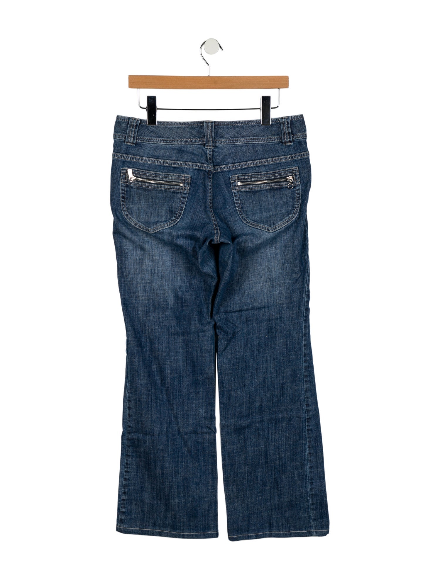 Michael Kors Mid-Rise Wide Leg Jeans