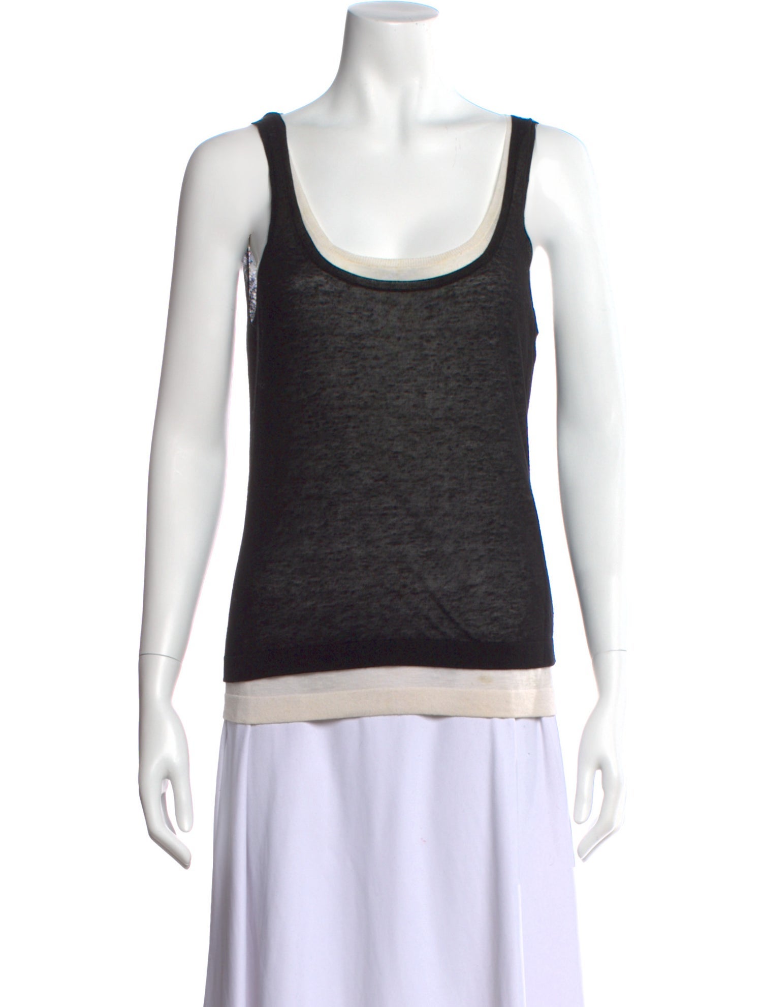 Michael Kors Scoop Neck Sleeveless Top