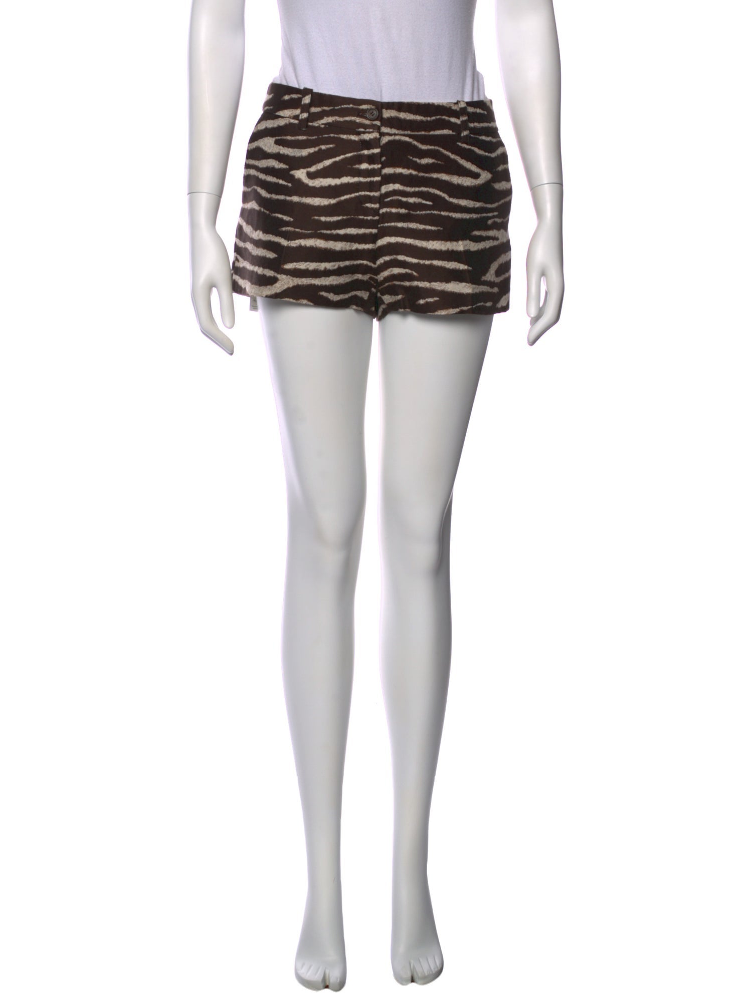 Michael Kors Animal Print Mini Shorts