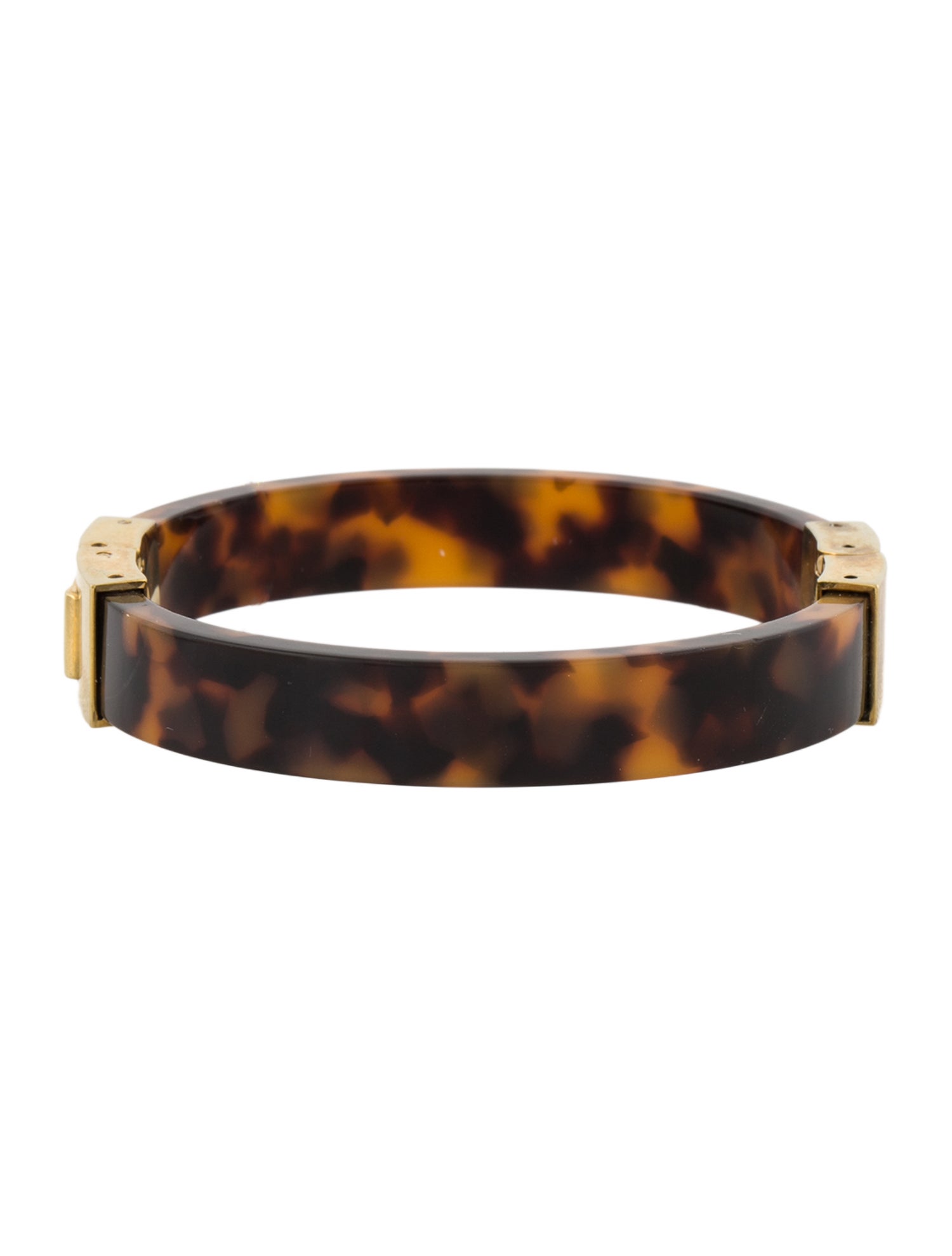 Michael Kors Resin Hinged Tortoise Bangle Bracelet