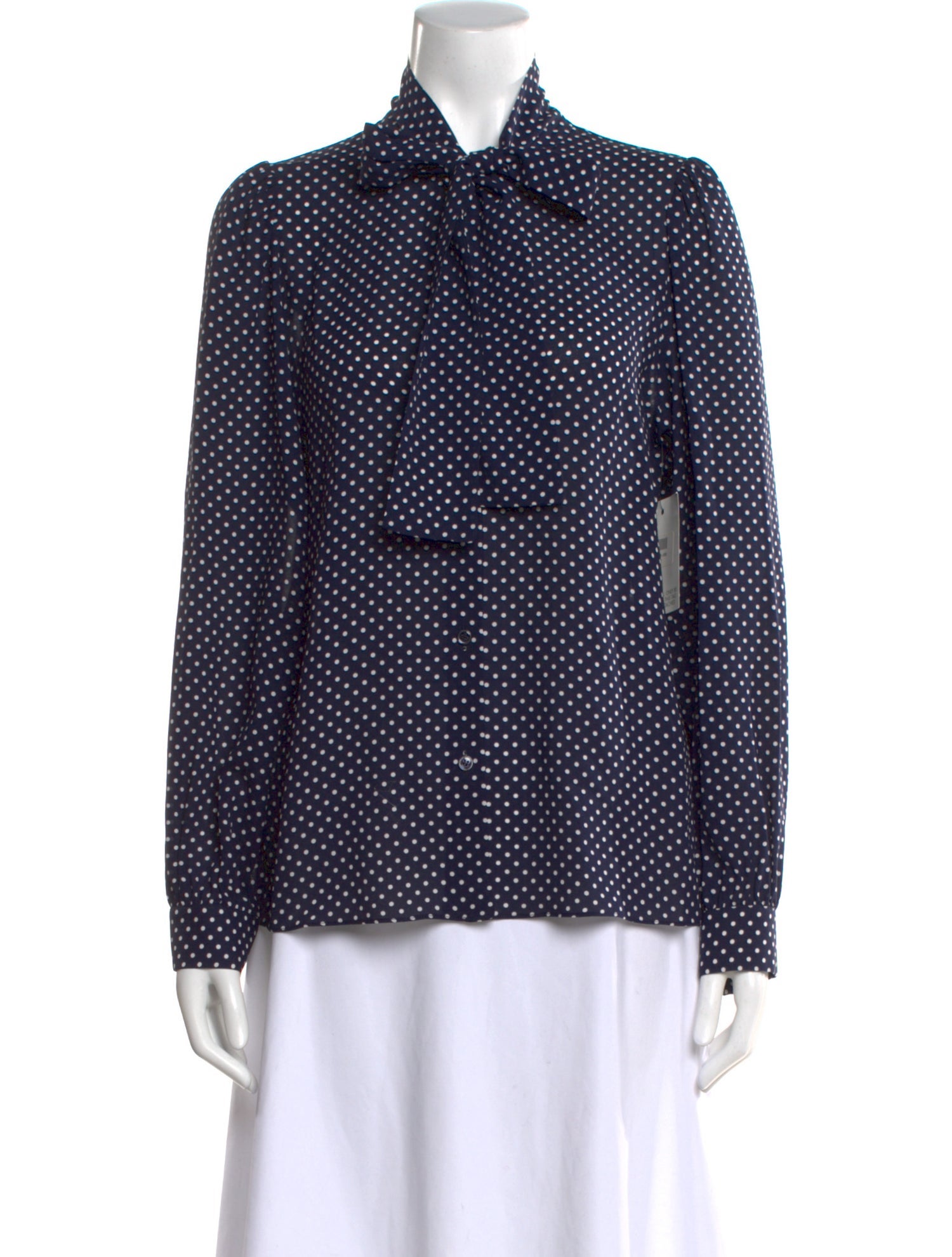 Michael Kors Silk Polka Dot Print Blouse w/ Tags