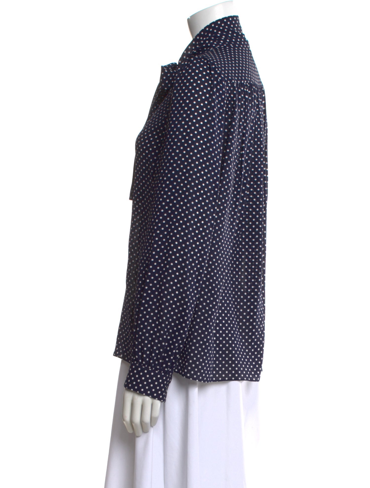Michael Kors Silk Polka Dot Print Blouse w/ Tags