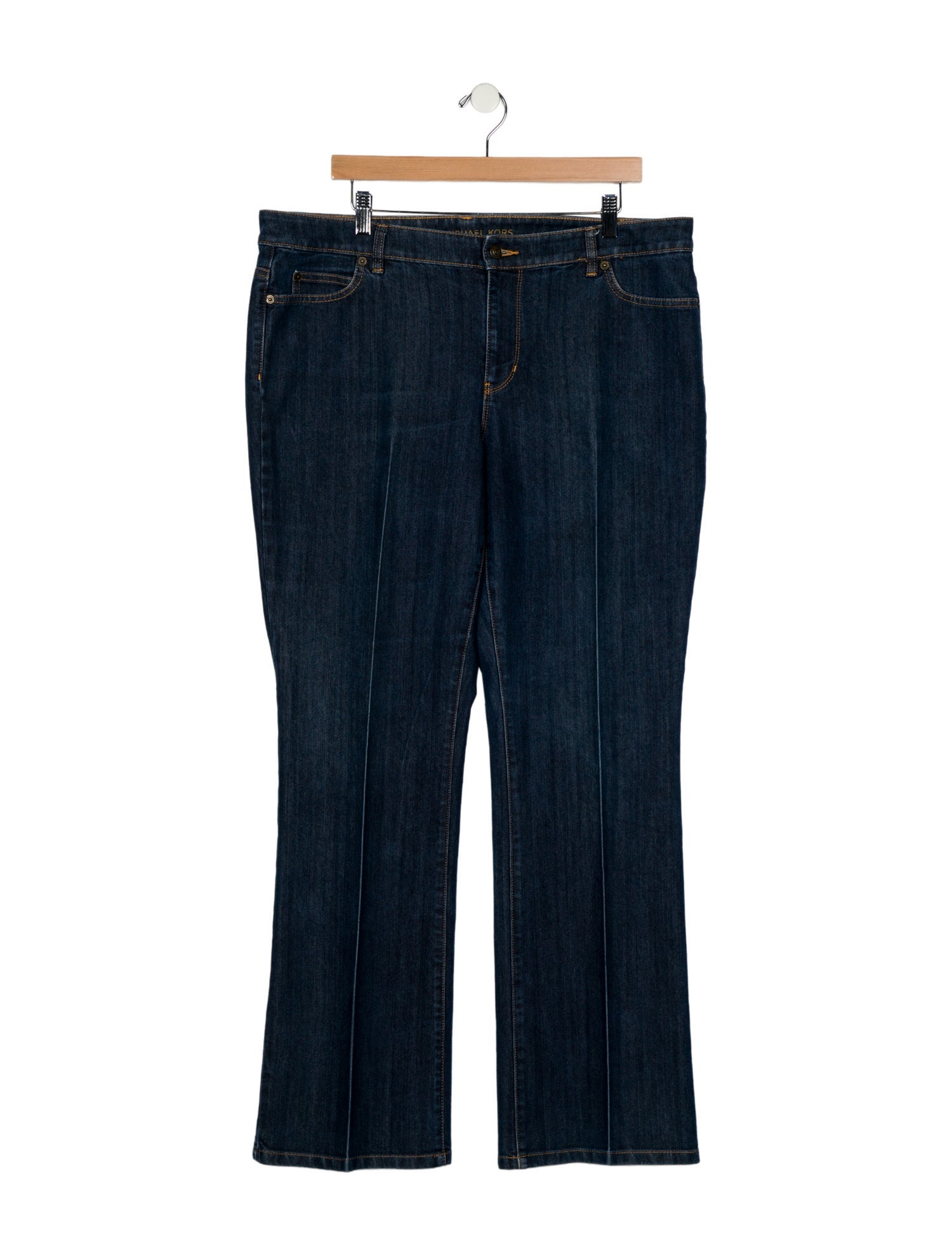 Michael Kors Mid-Rise Wide Leg Jeans