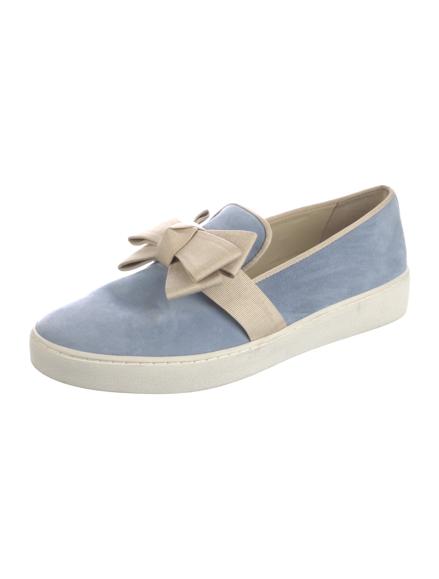 Michael Kors Suede Bow Accents Loafers