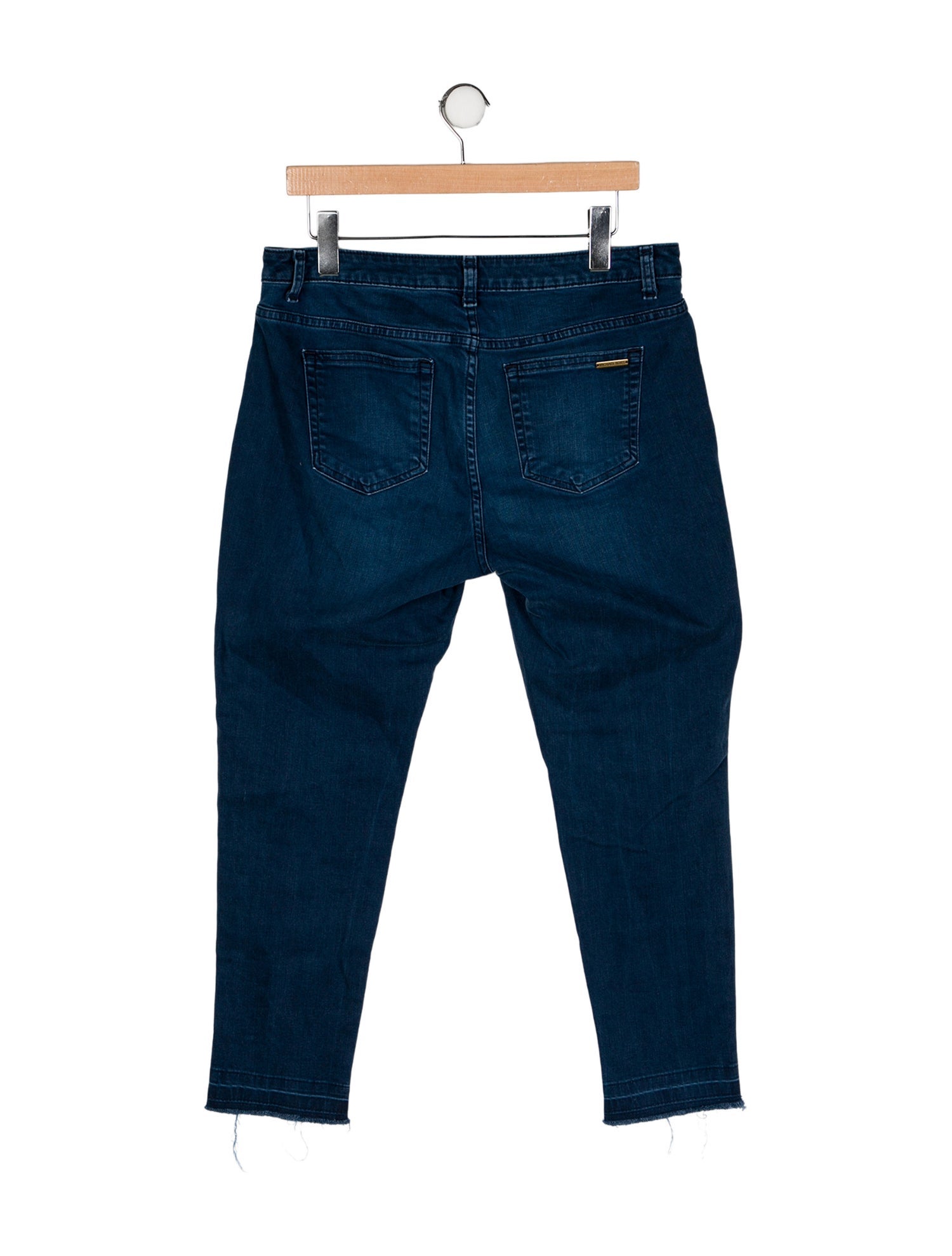 Michael Kors High-Rise Straight Leg Jeans