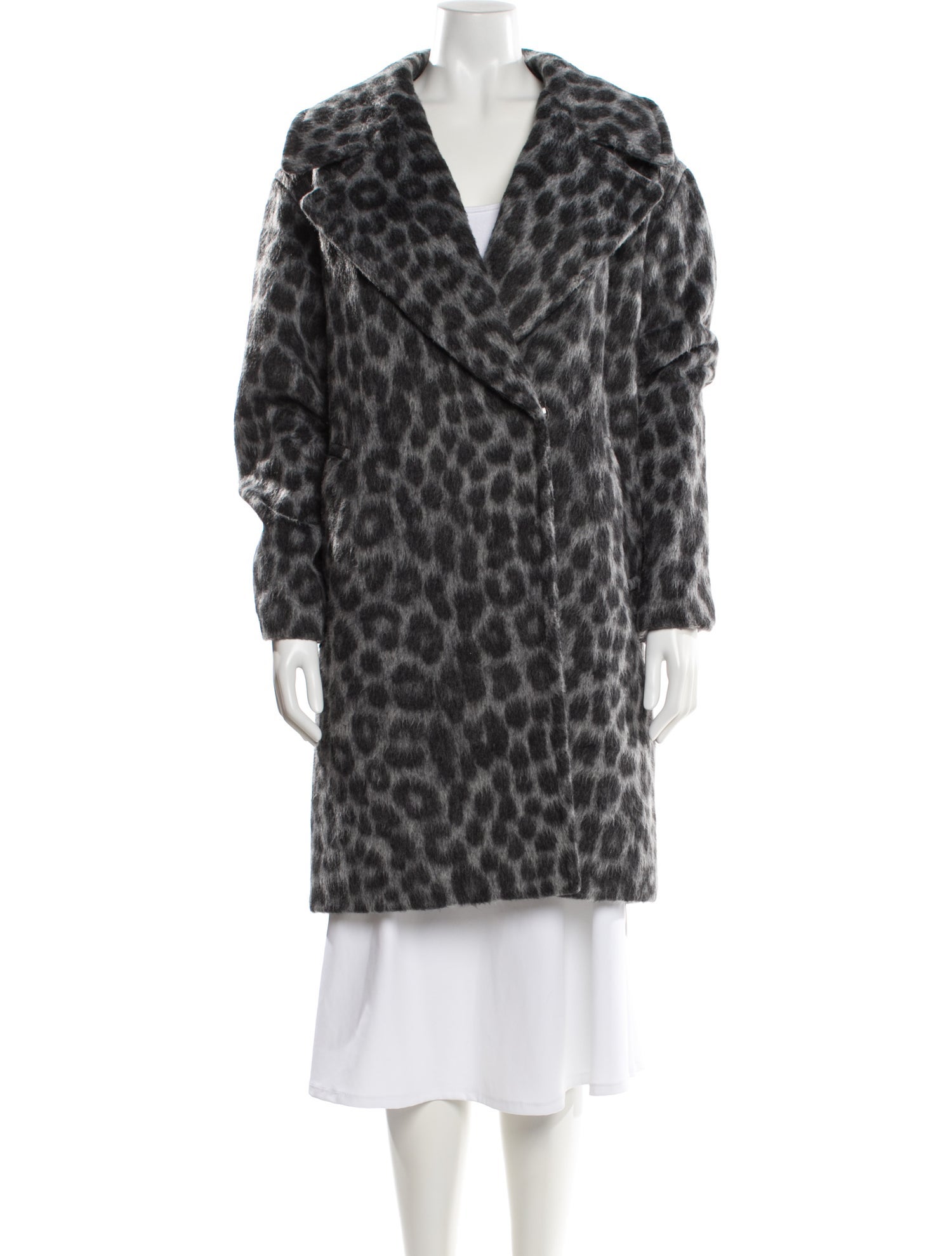 Michael Michael Kors Animal Print Faux Fur Coat